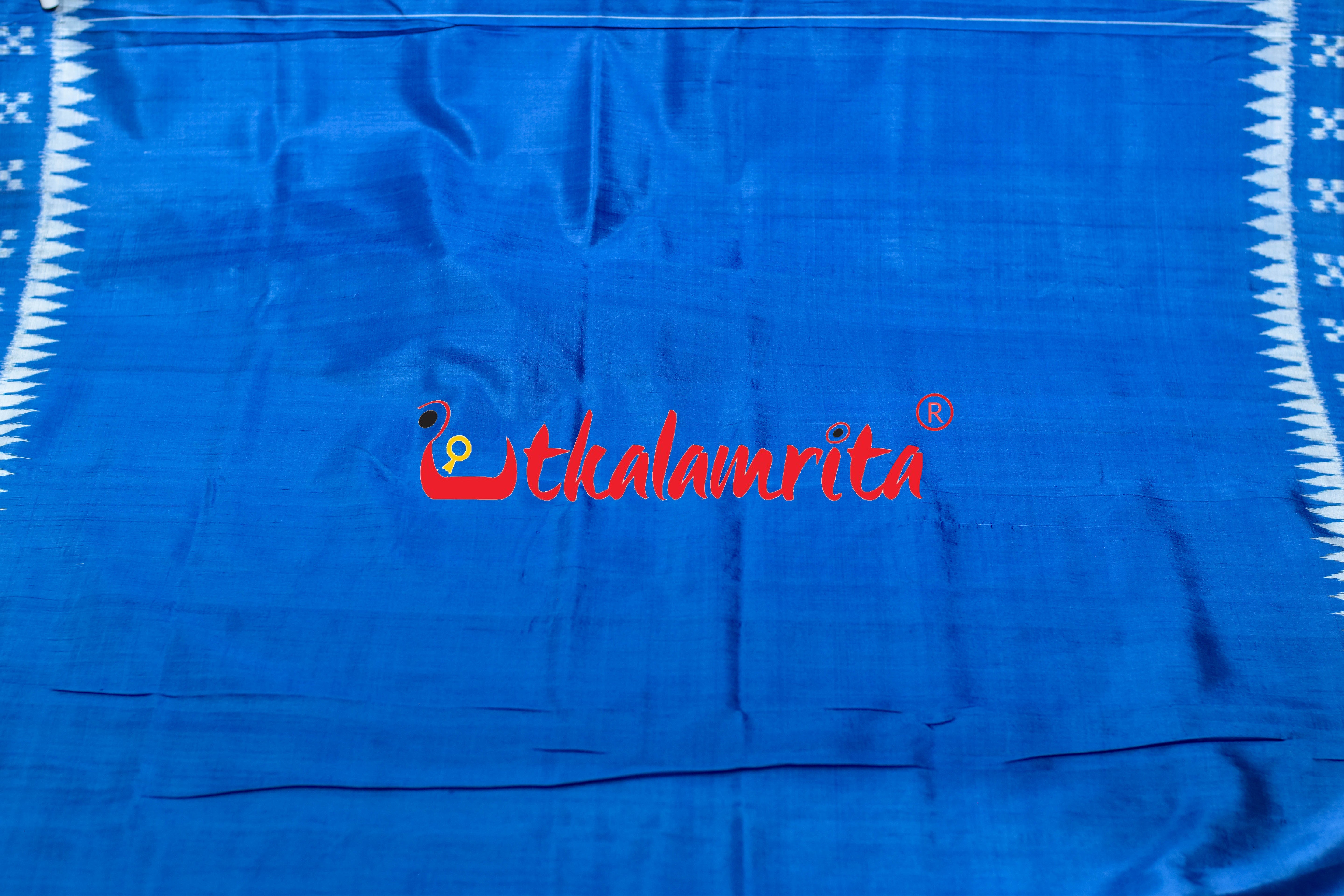 Blue Pasapali Tribal Anchal Khandua Silk Saree