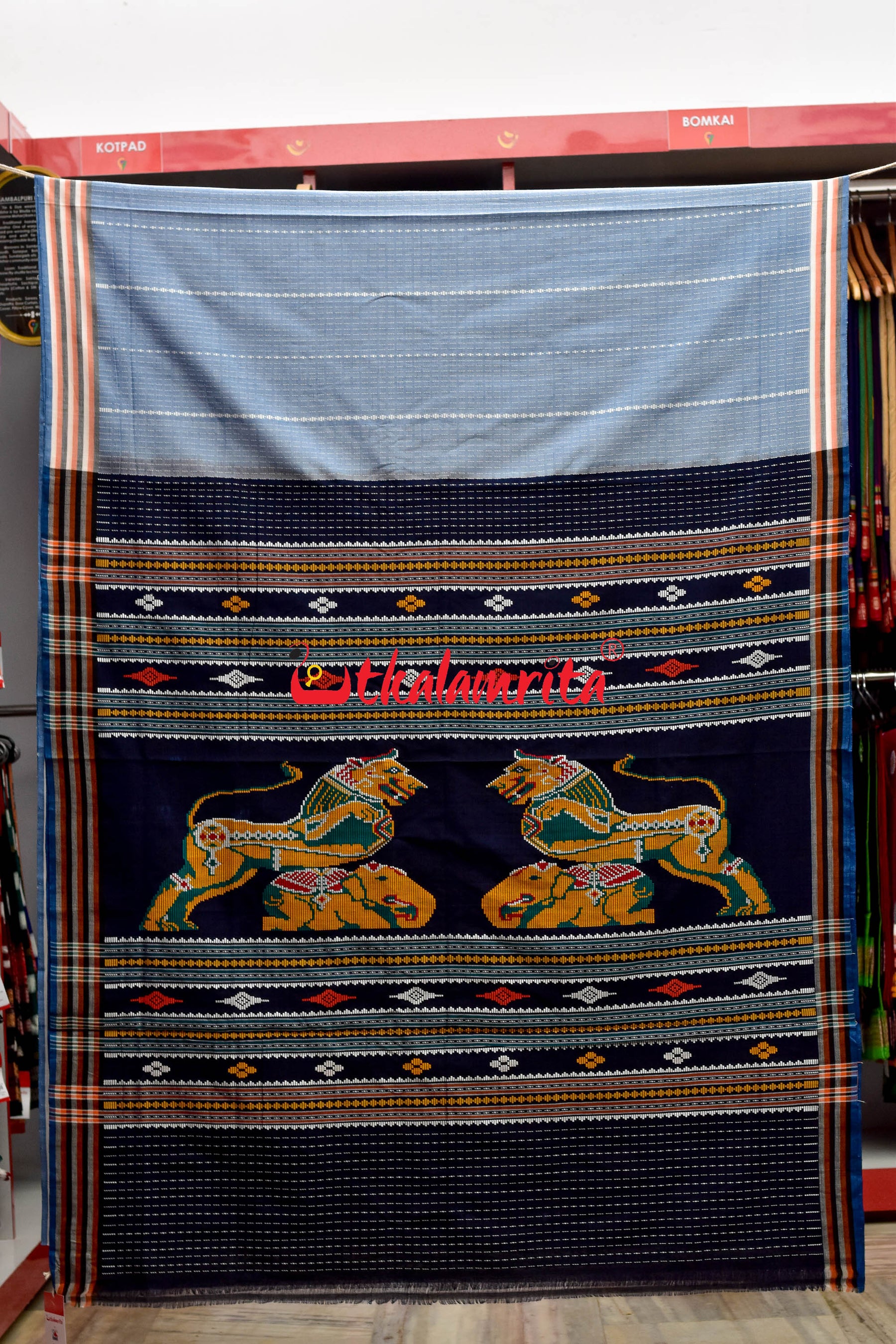 Surf Gaja Singha Dhalapathara Saree