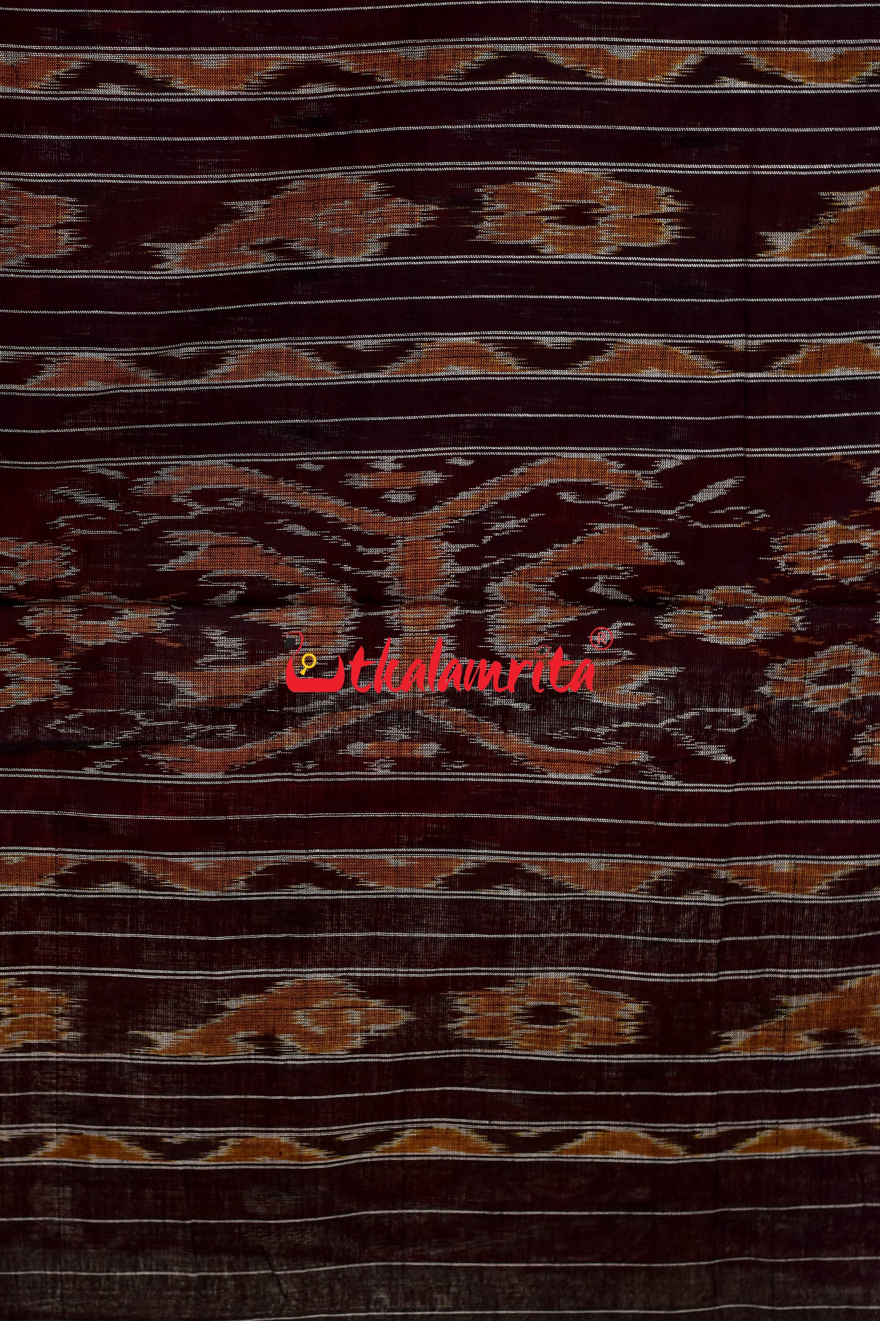 Red Black Taranga Khandua Cotton Saree