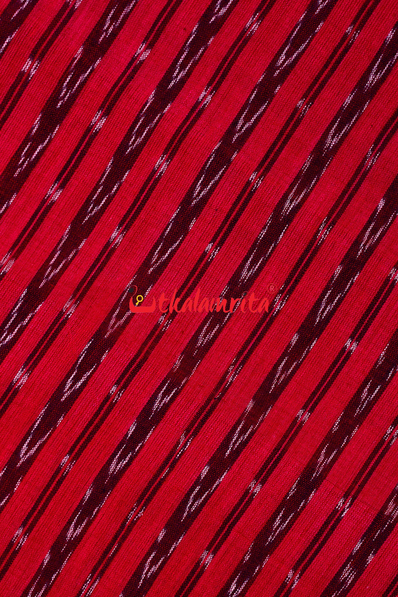 Sambalpuri Red Arrows Ikat (Fabric)
