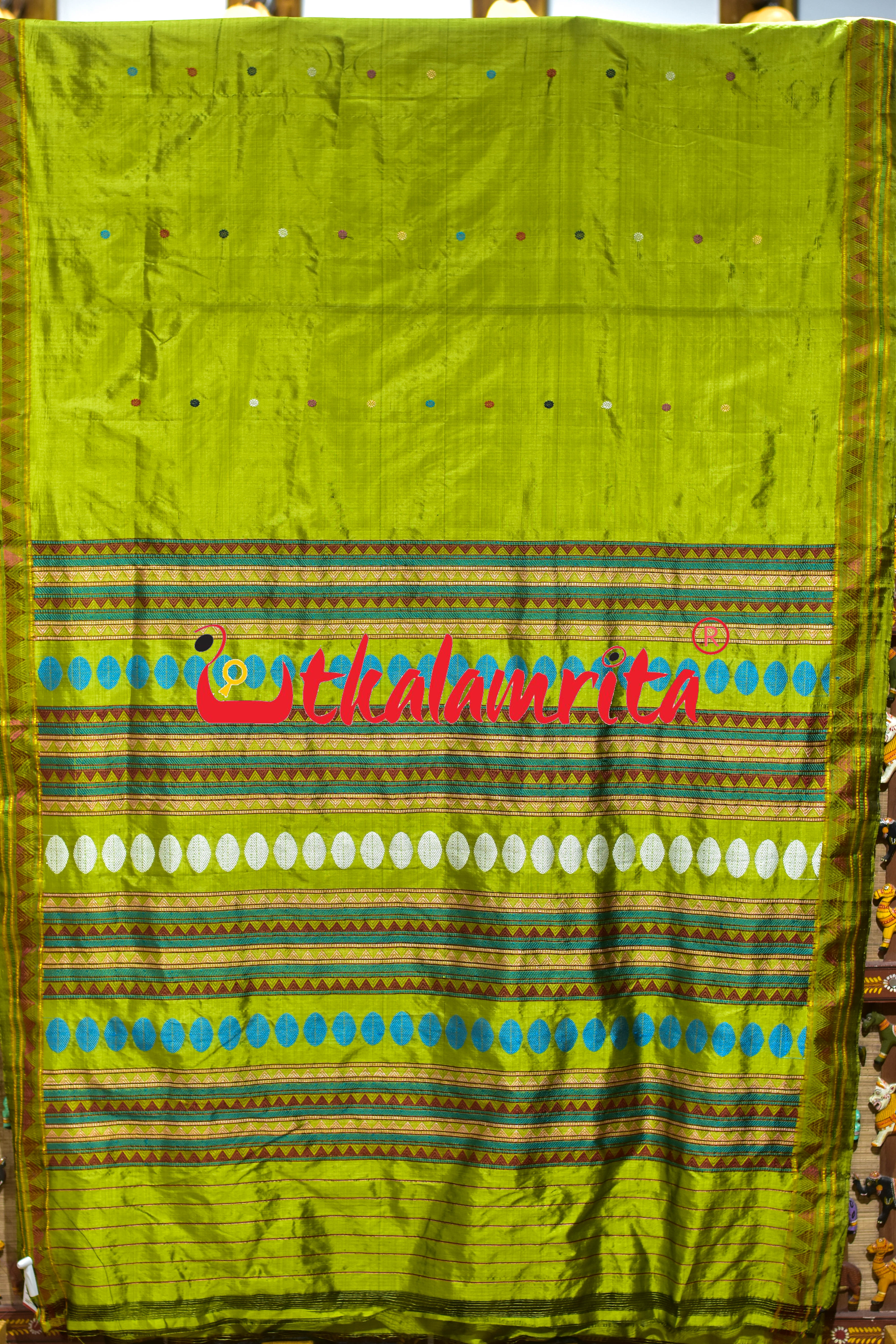 Lemon Dongria Silk Saree