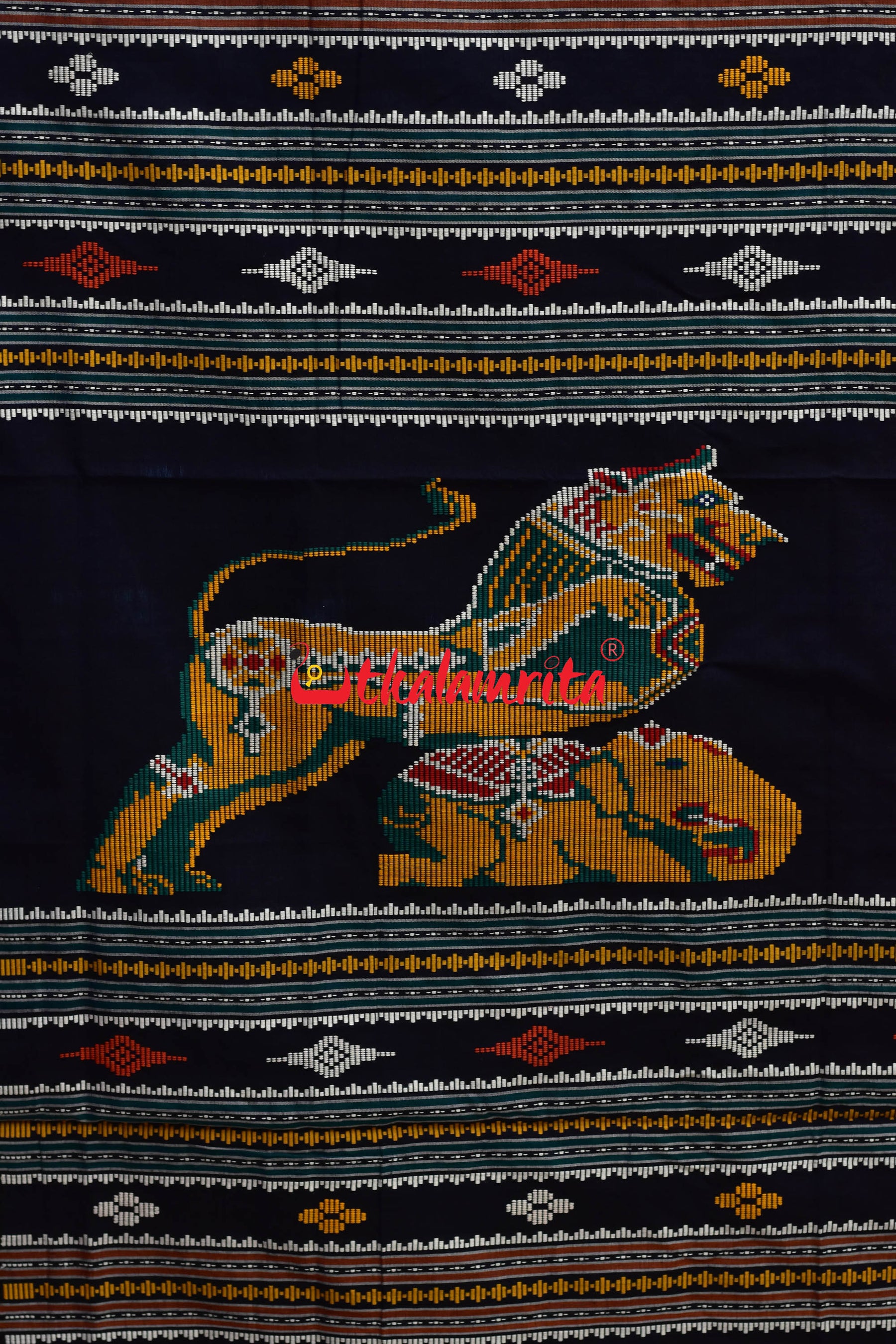 Surf Gaja Singha Dhalapathara Saree