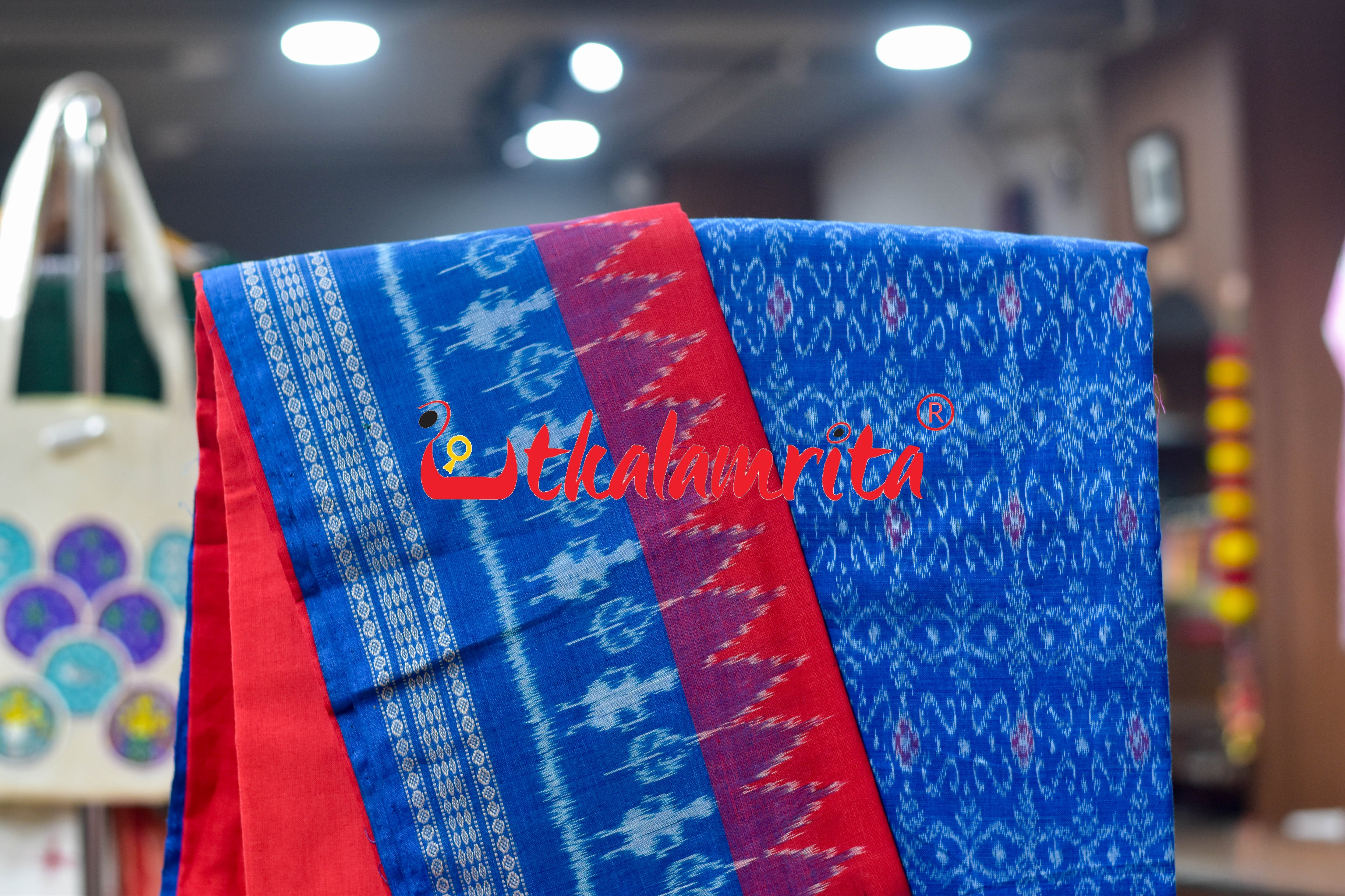 Surf Blue Red S Bandha Cotton Dress Set