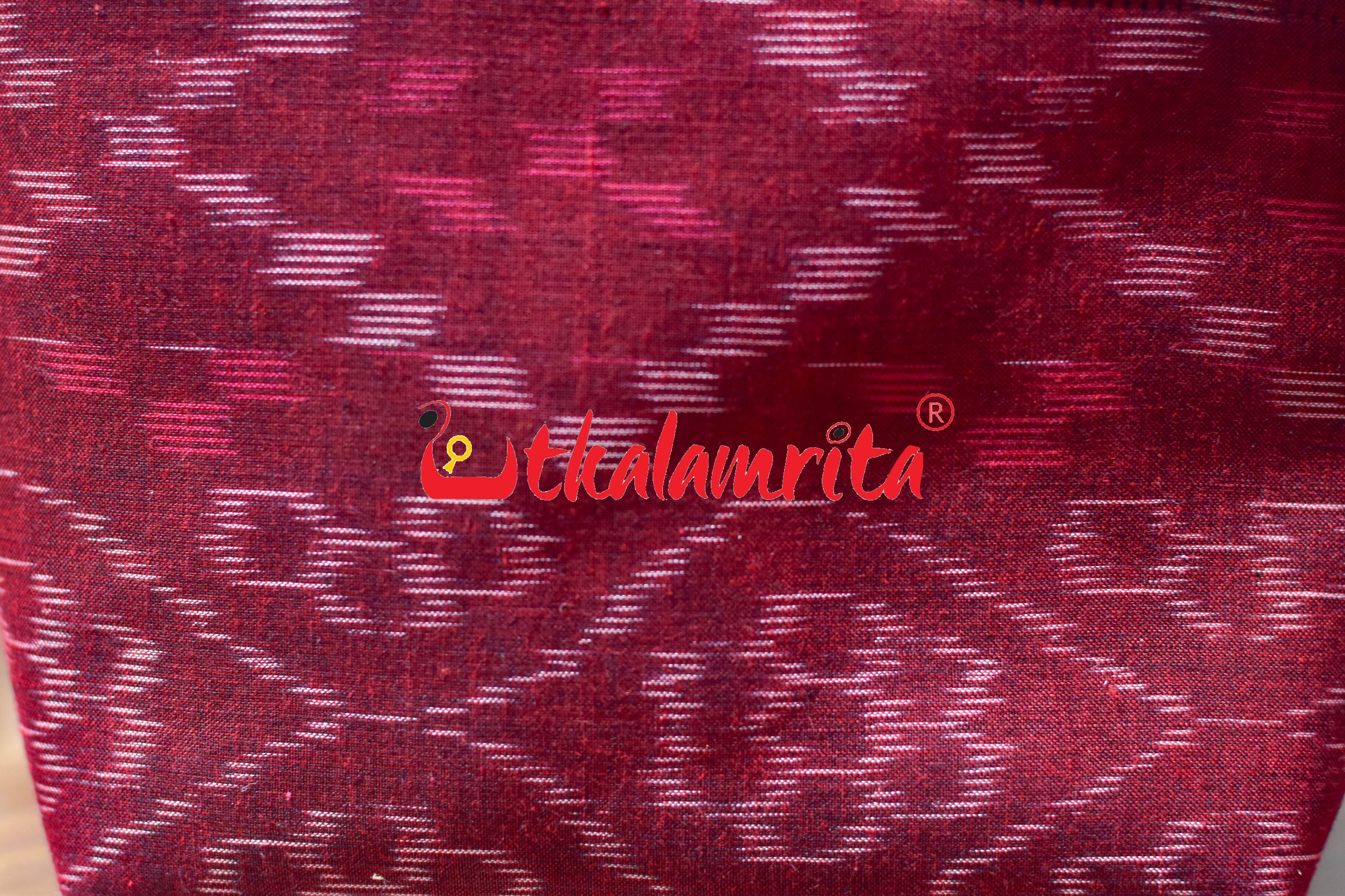 Maroon Tetris Mini Vanity Bag