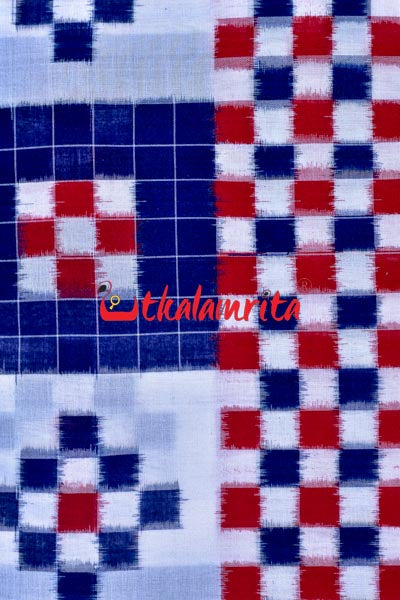 5 Kuthi Sandwiched Pasapali Blue (Fabric)