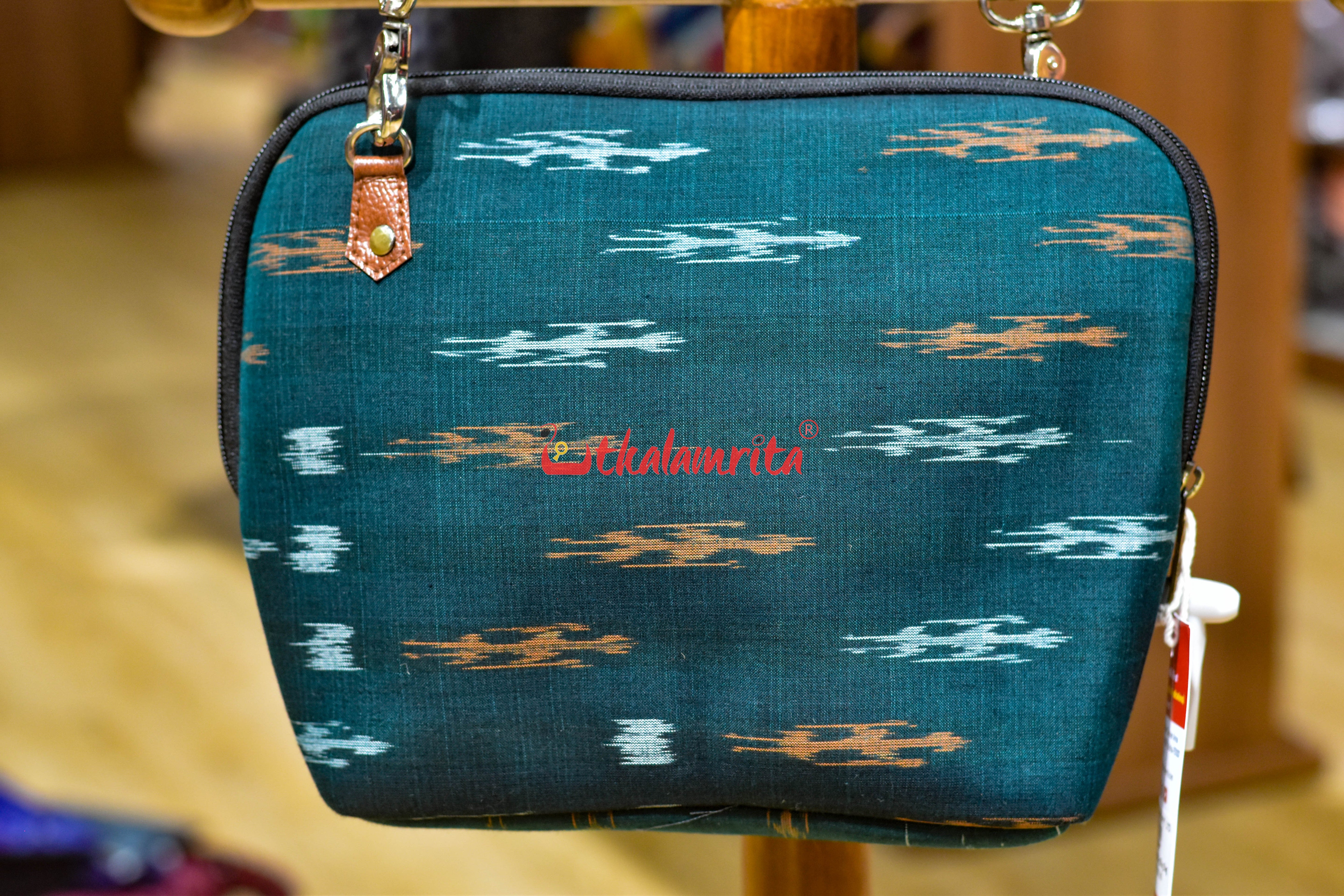 Bottle Green Tribal Big Sling Bag