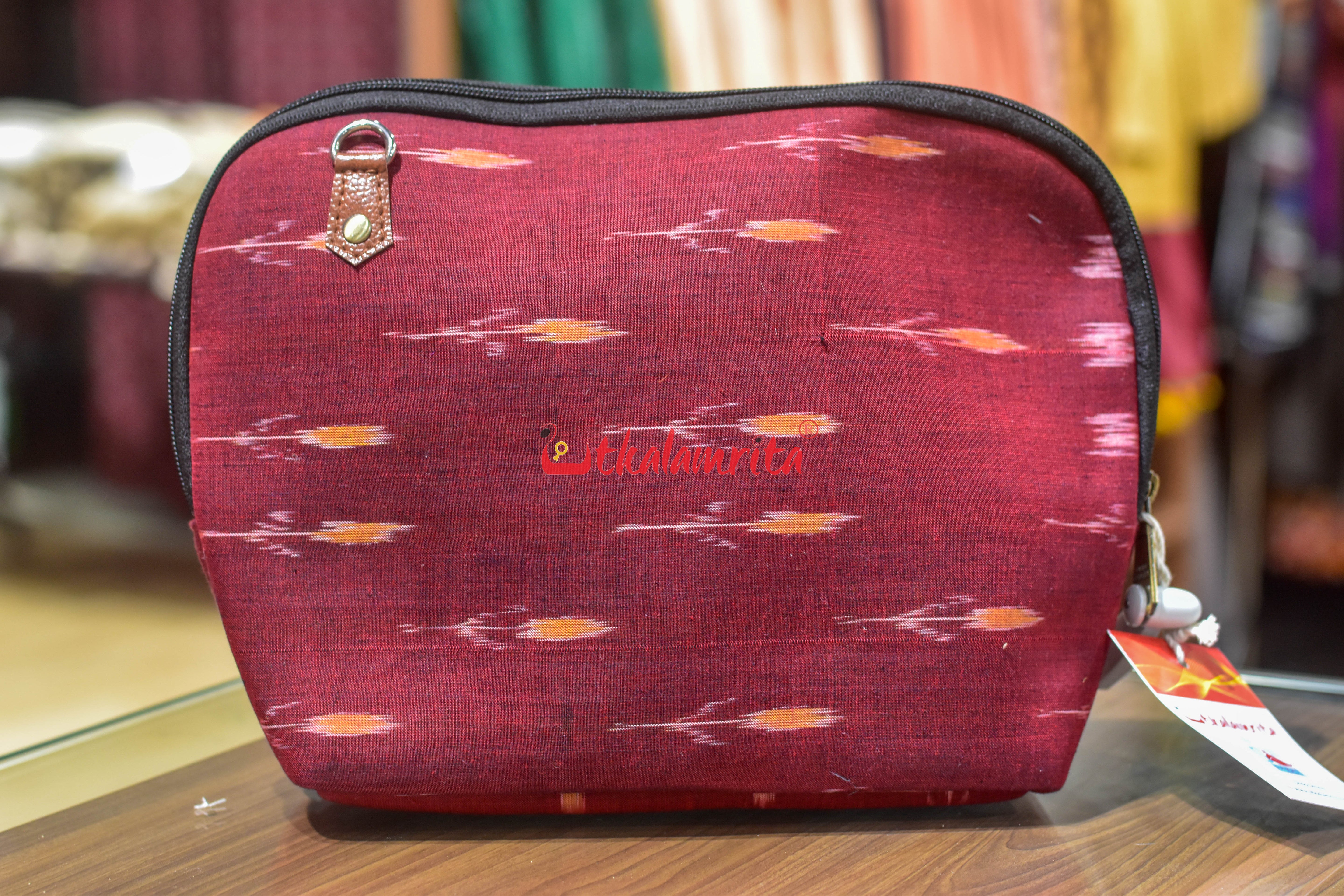Maroon with Orange Labanga Big Sling Bag