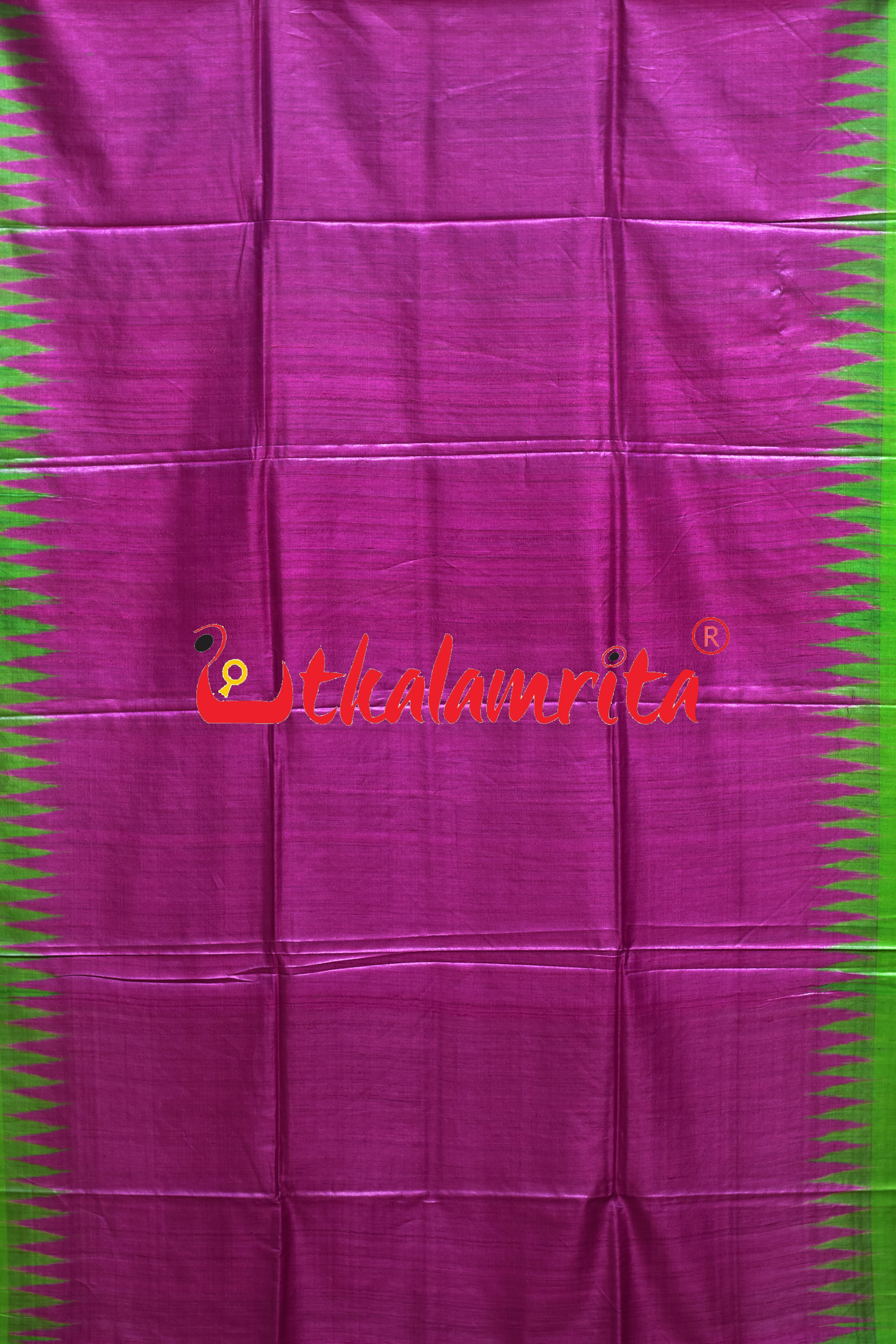 Rani Green Gopalpur Tussar Silk Saree