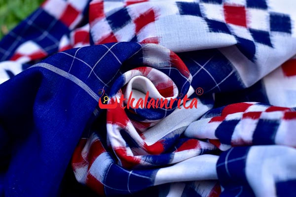 5 Kuthi Sandwiched Pasapali Blue (Fabric)