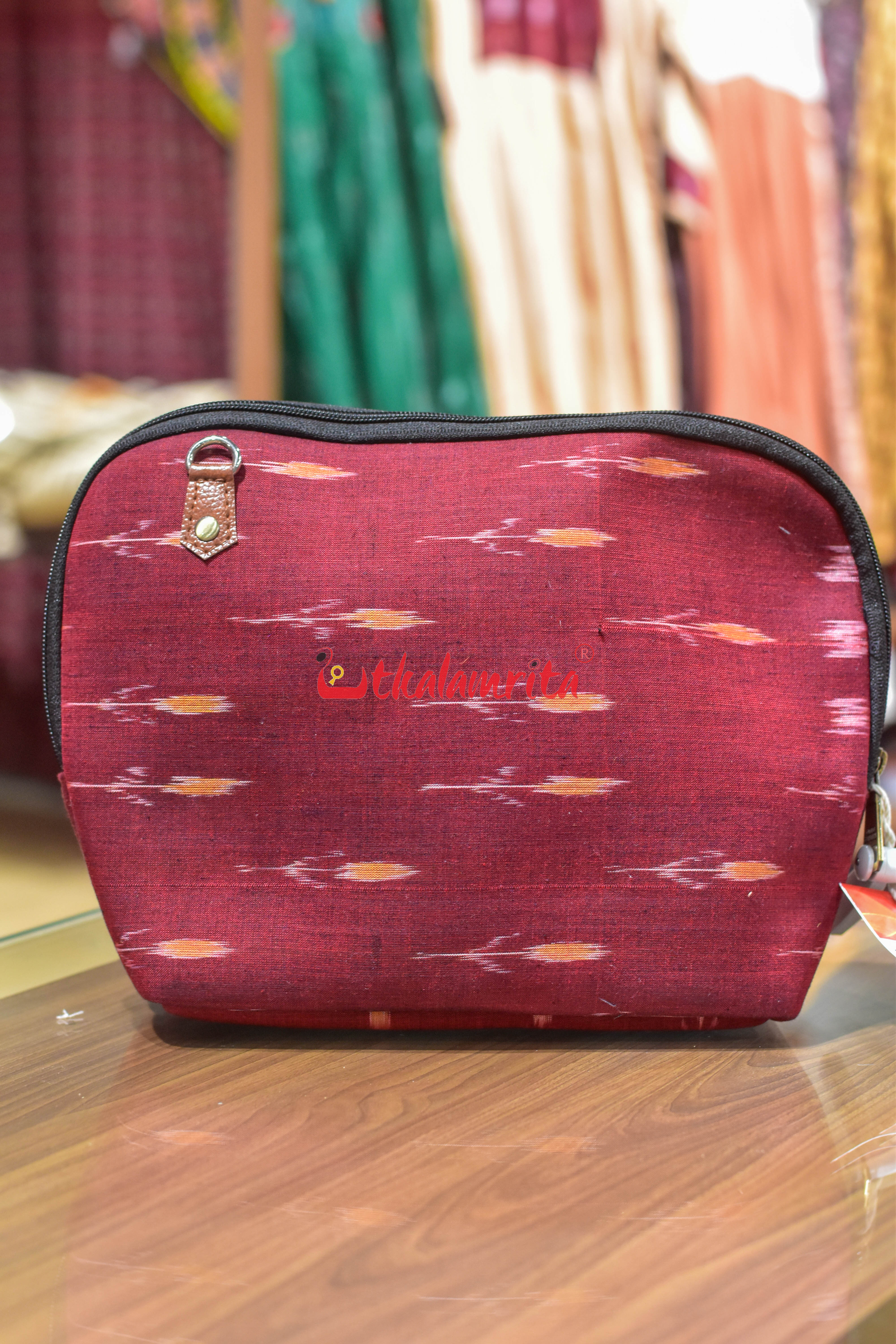 Maroon with Orange Labanga Big Sling Bag
