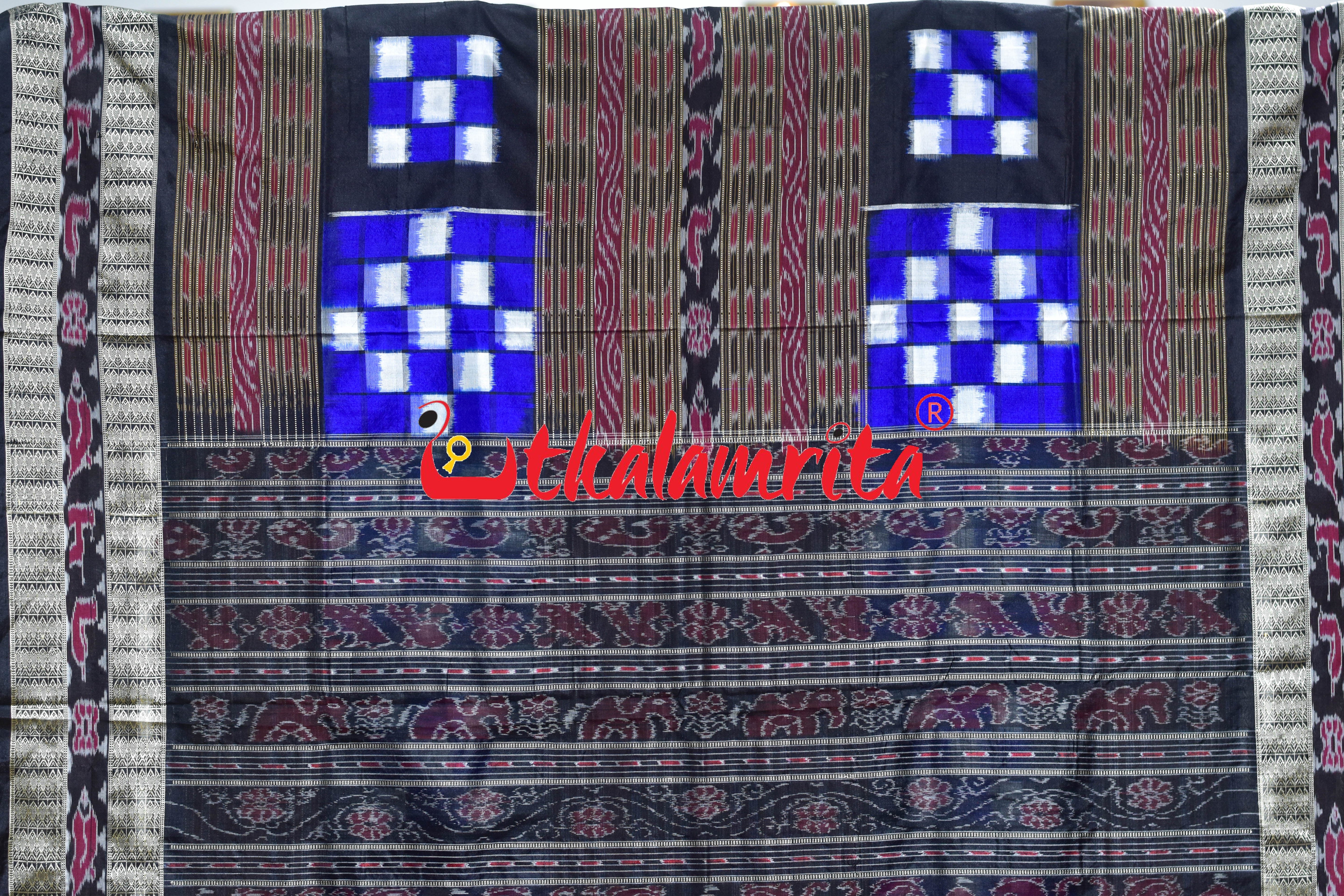 Royal Blue Bichitrapuri Sambalpuri Silk Saree