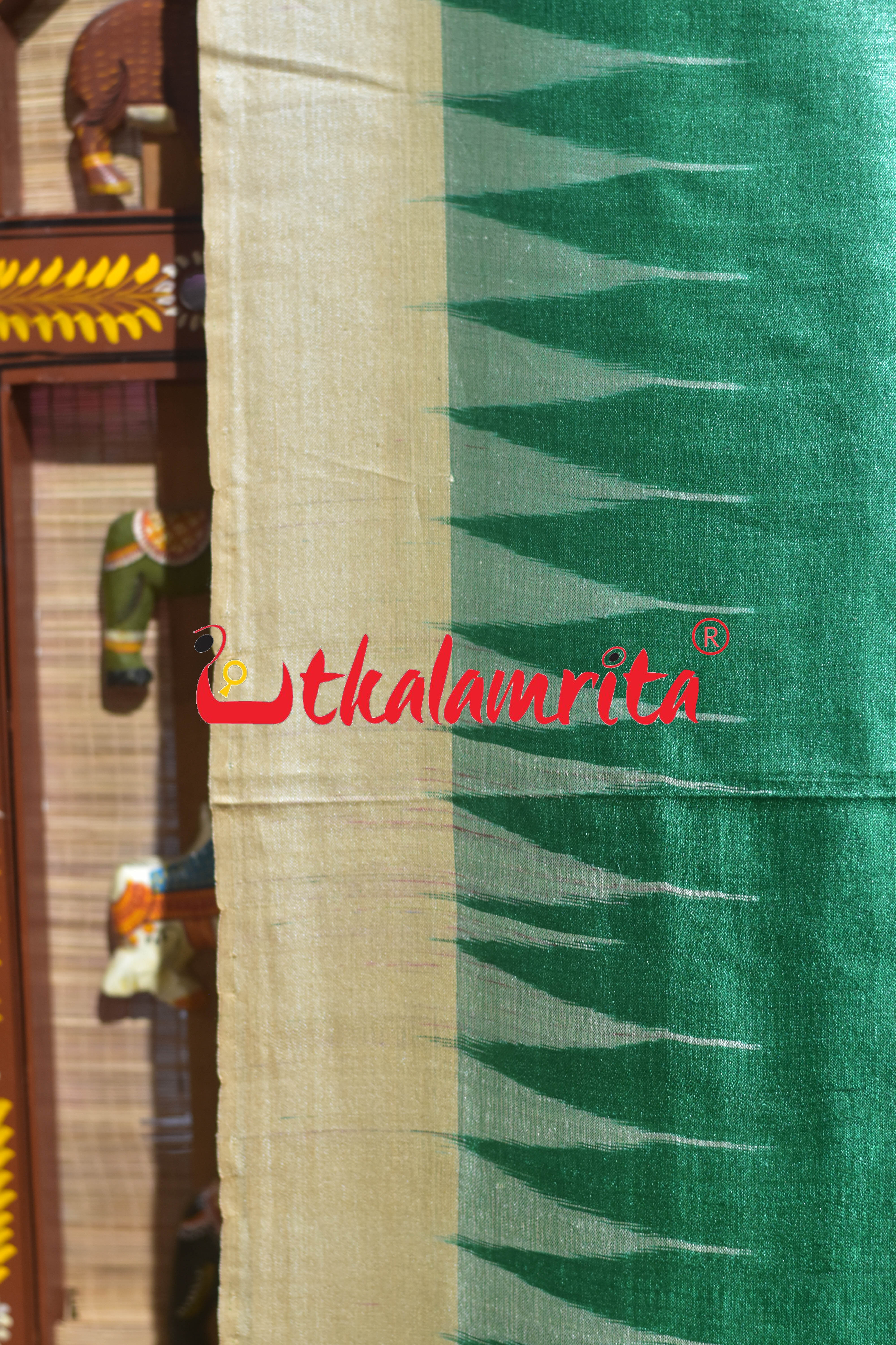 Green Fine Gopalpur Tussar Silk Saree