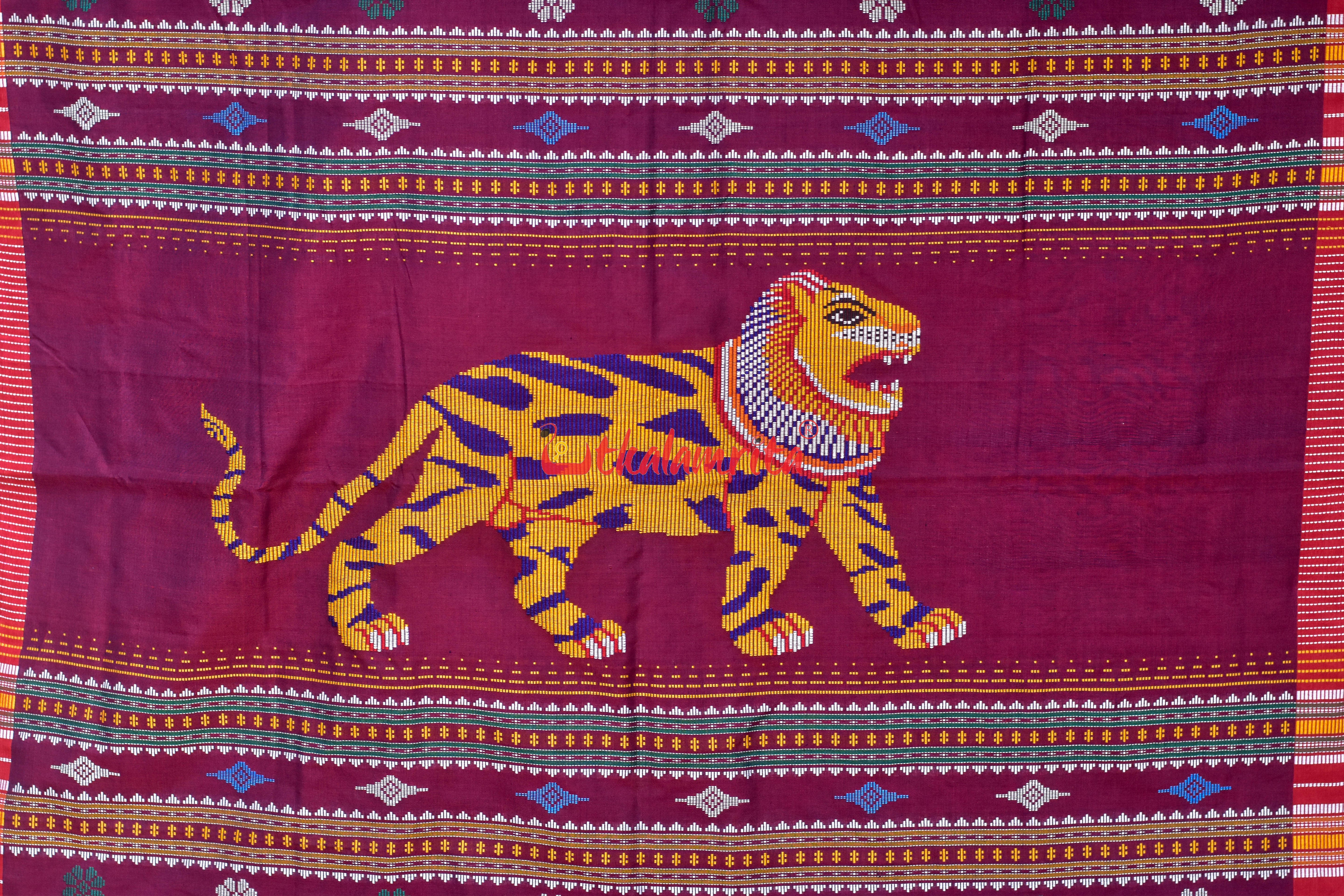 Surf BlueTiger Dhalapathara Cotton Saree