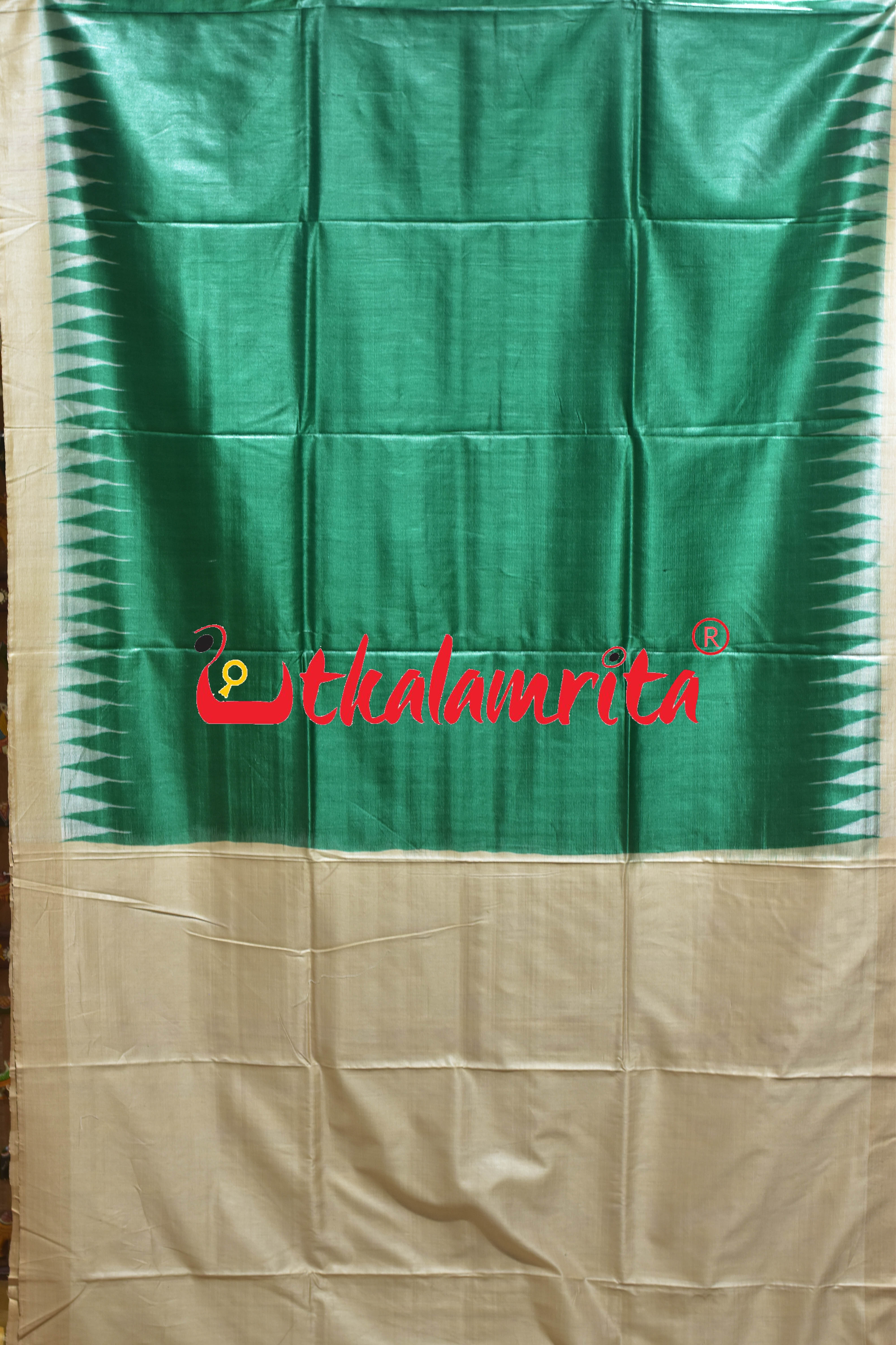 Green Fine Gopalpur Tussar Silk Saree