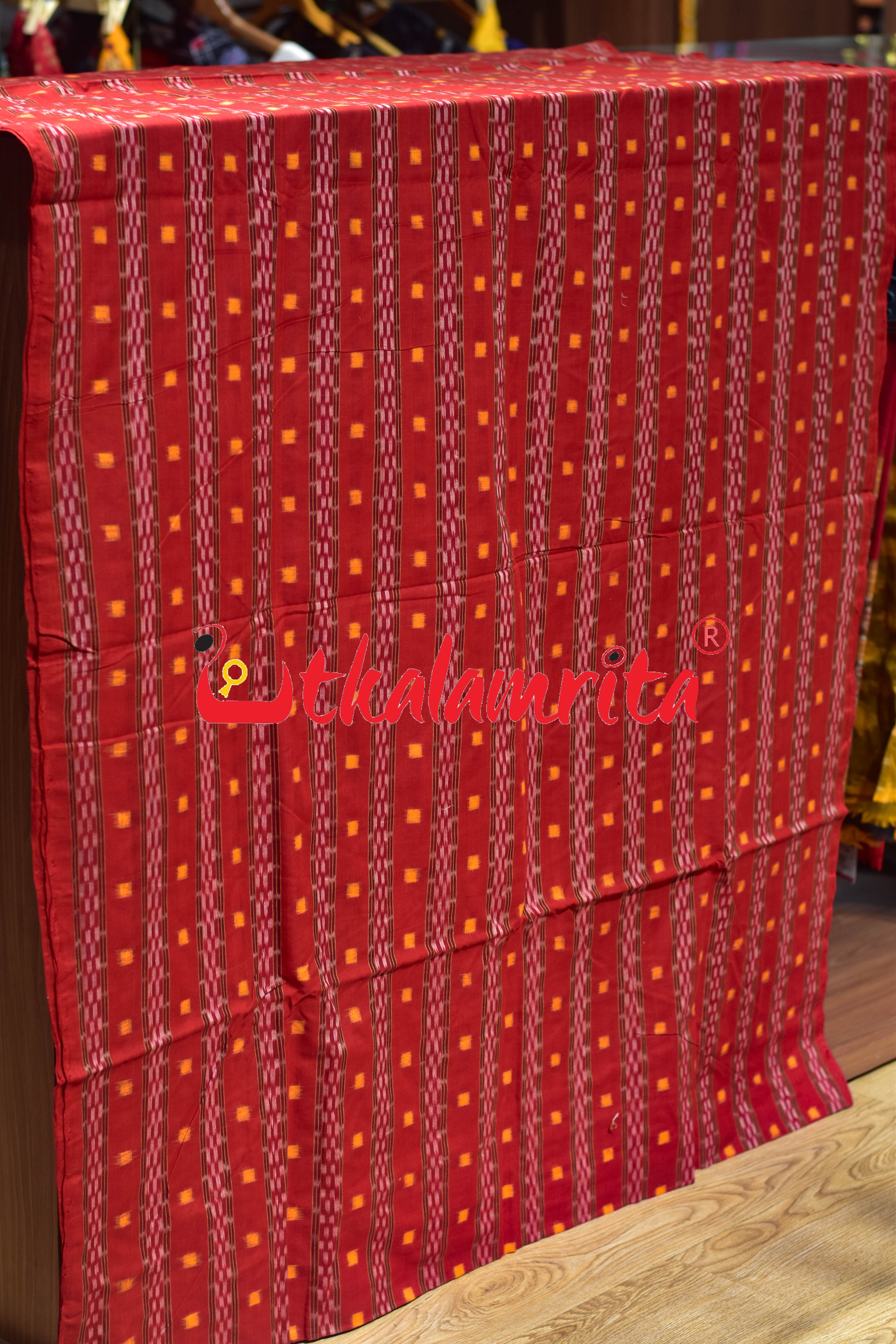 Red Yellow Tipa Pasapali Cotton (Fabric)