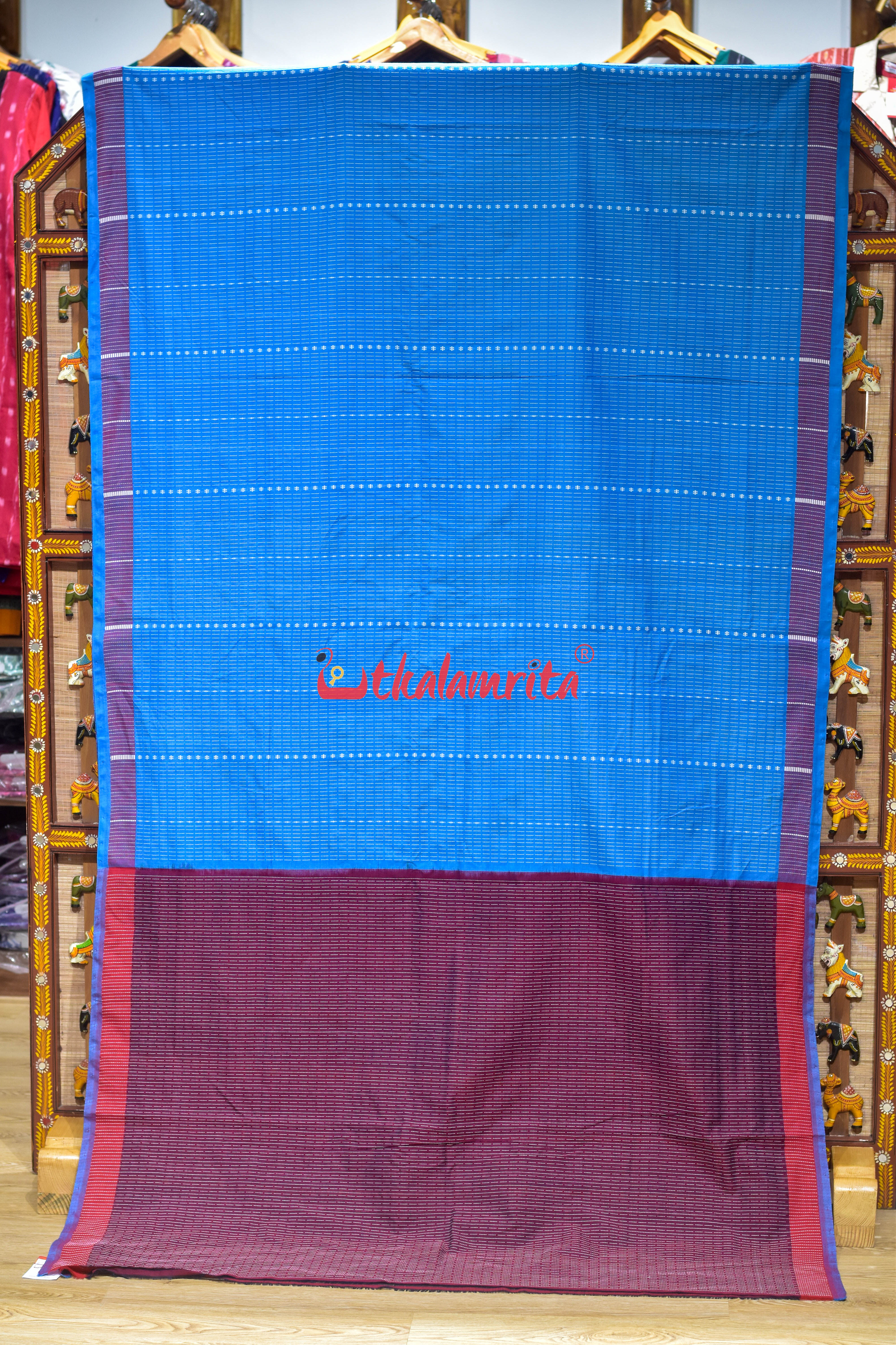 Surf BlueTiger Dhalapathara Cotton Saree