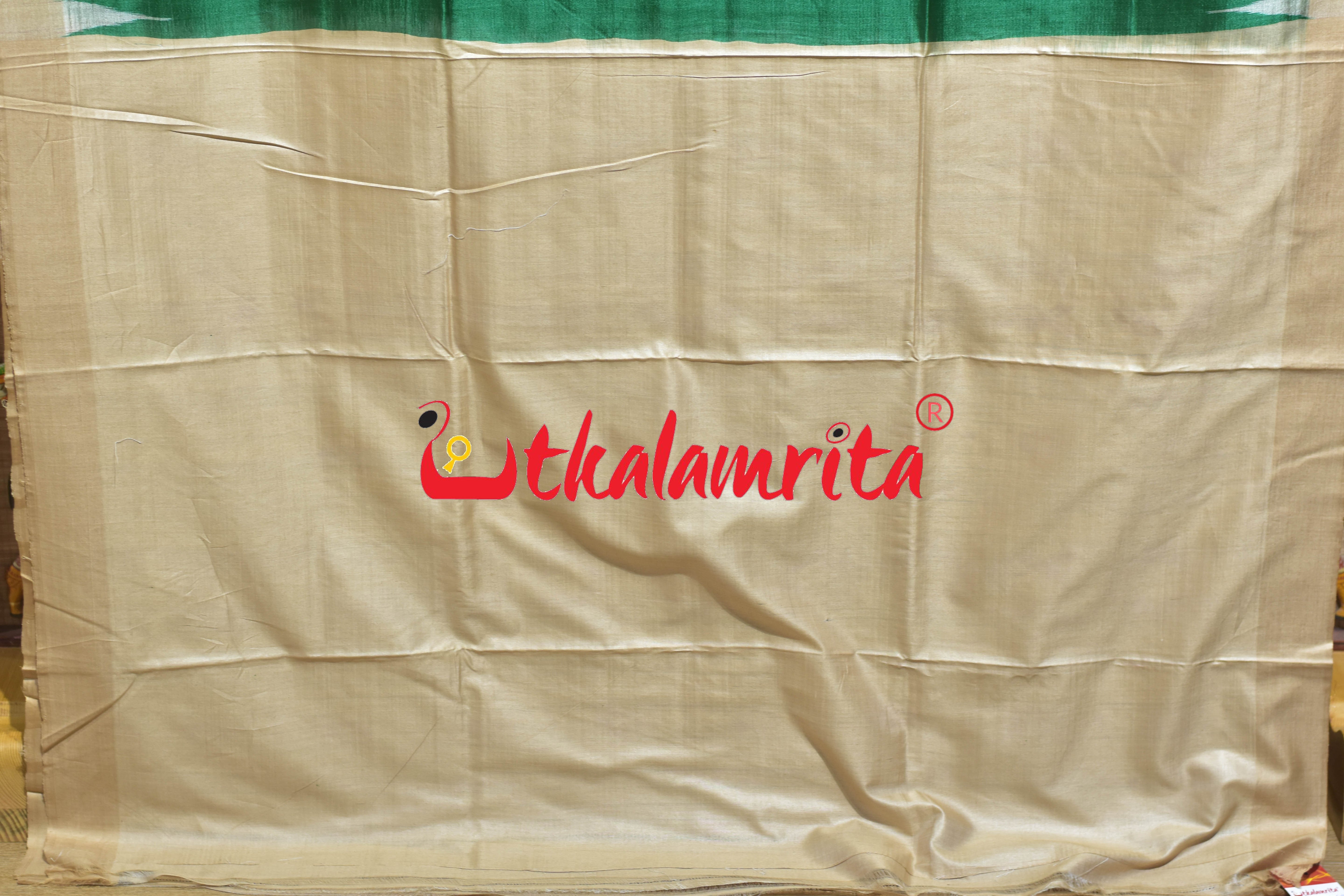 Green Fine Gopalpur Tussar Silk Saree