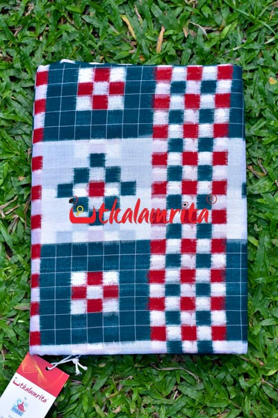 5 Kuthi Sandwiched Pasapali Green (Fabric)