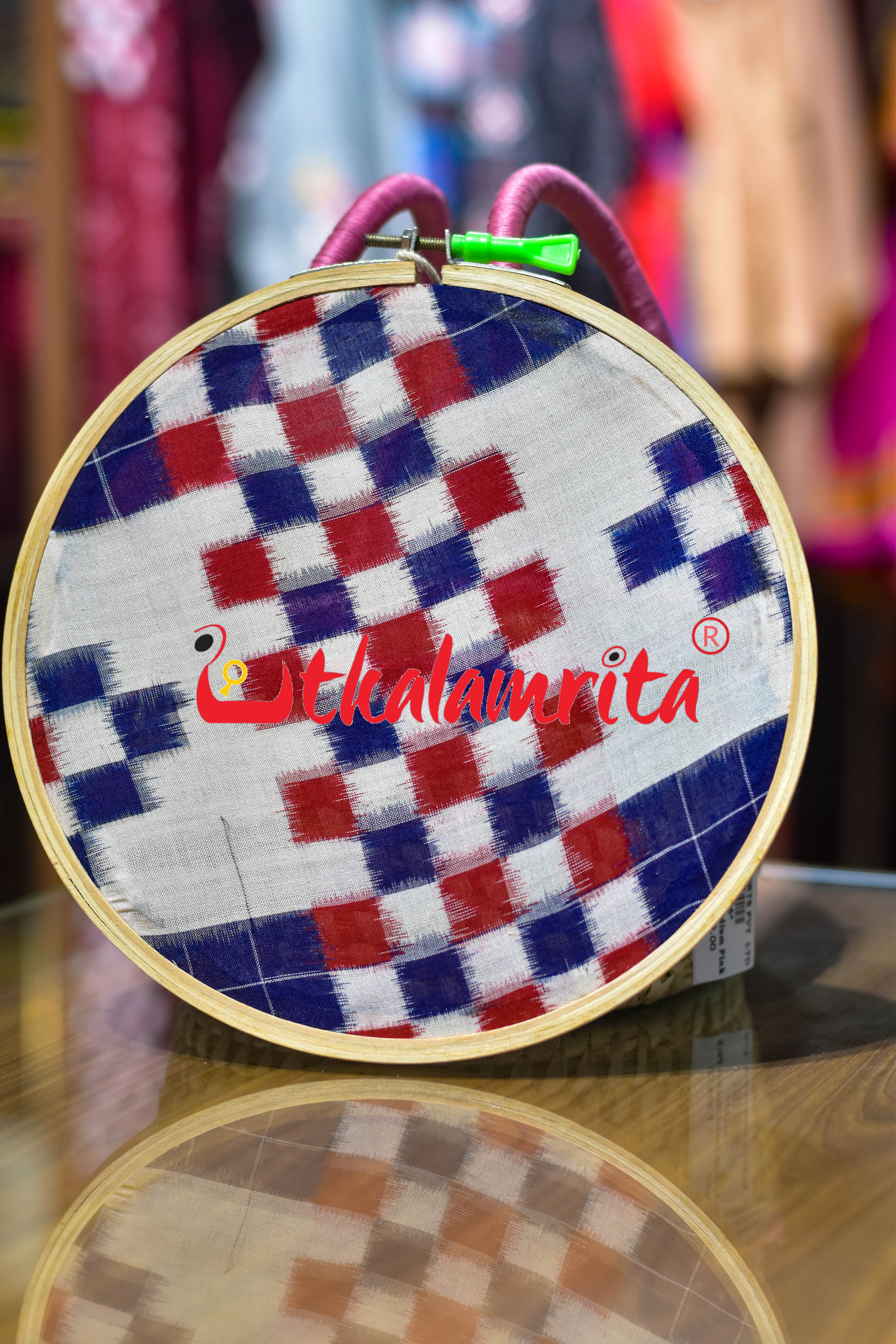 Medium Wooden Ikat Hoop