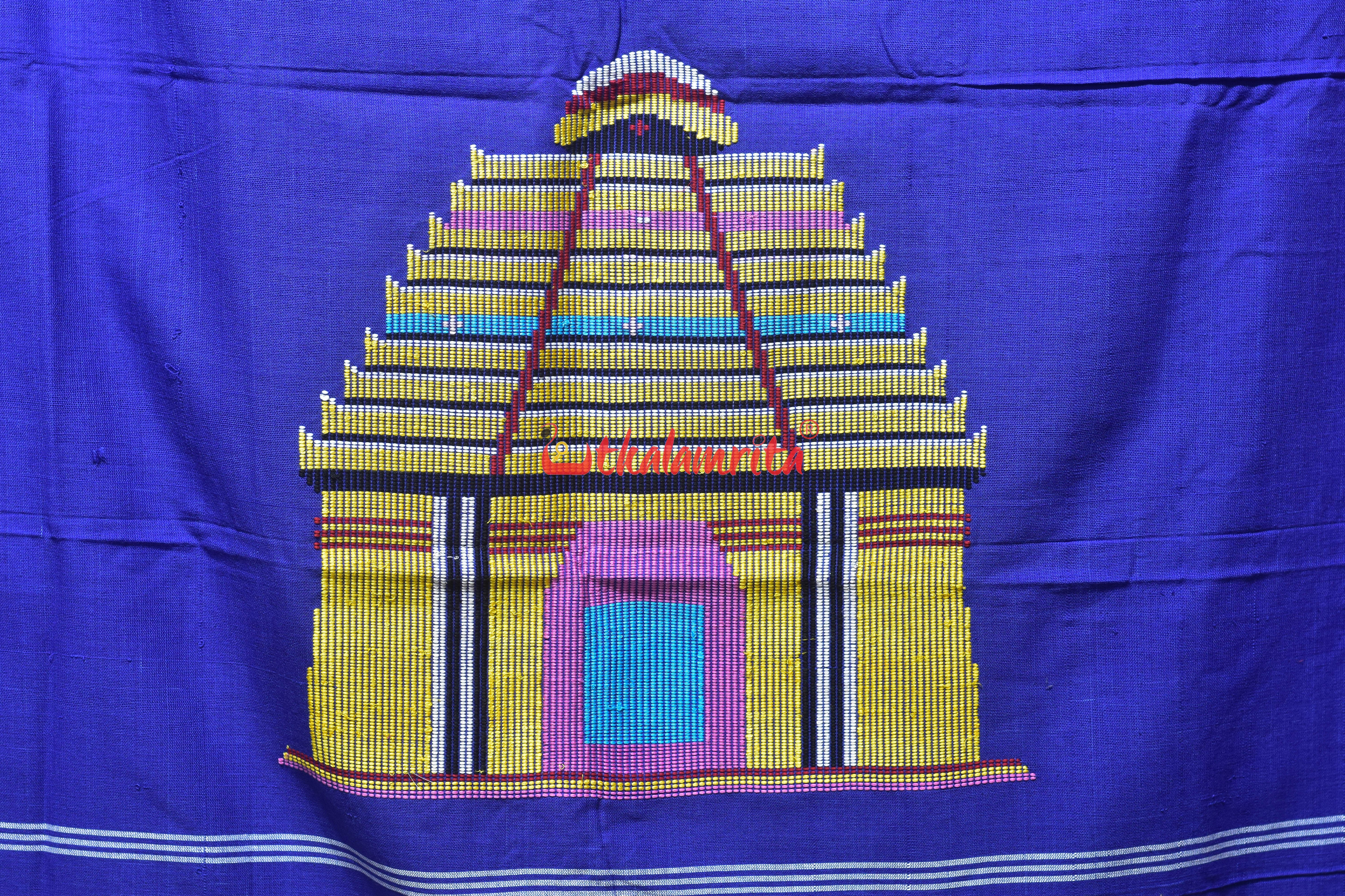 Blue Konark Temple Dhalapathar (Curtain)