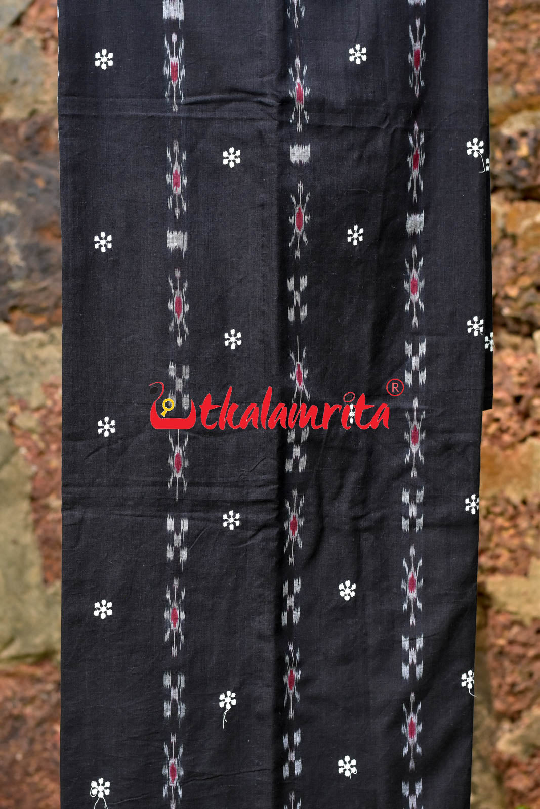 Black Red Simple Pasapali Flower Dress Set