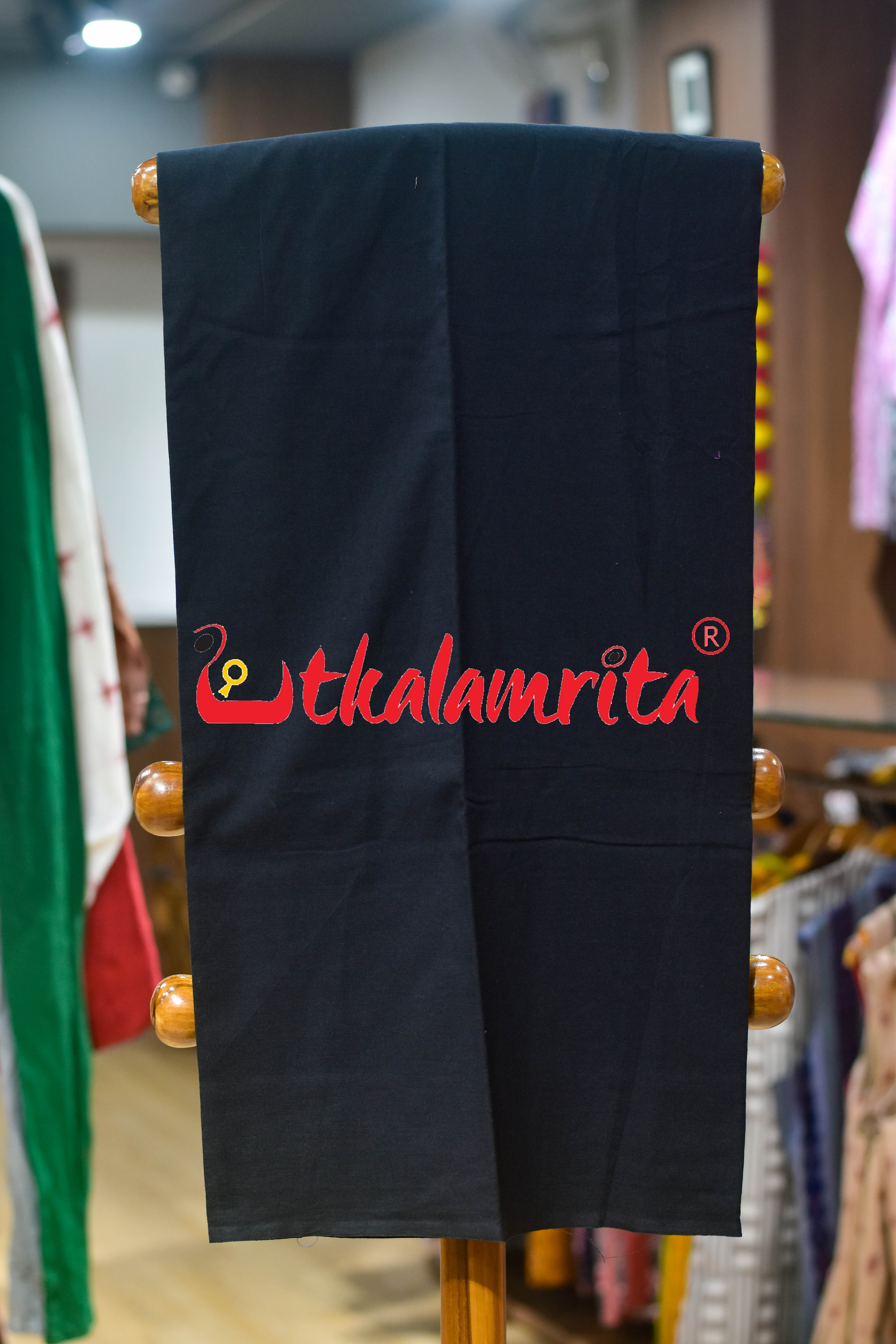 Green Black Thikiri Waves Sambalpuri Cotton Dress Set