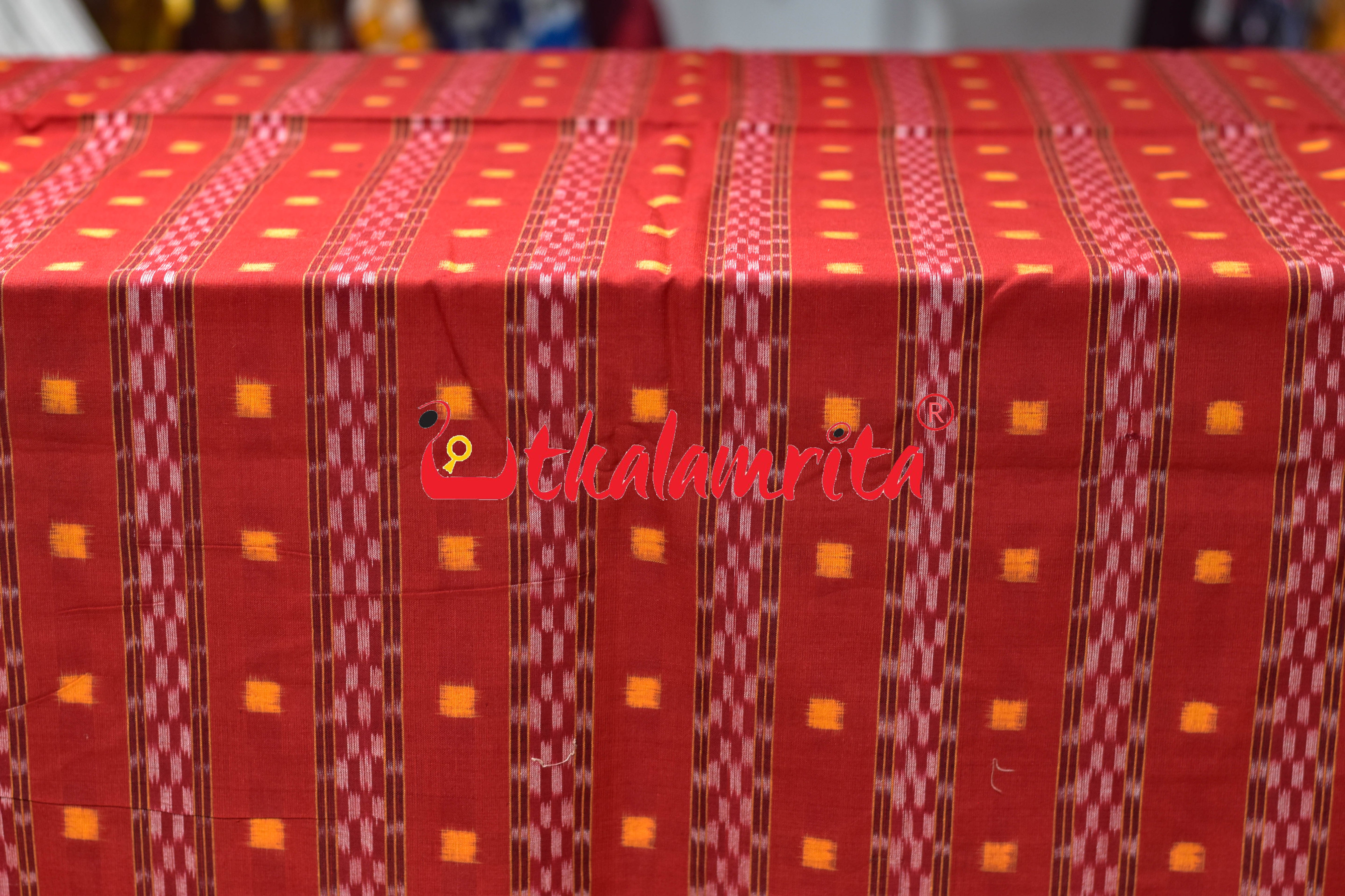 Red Yellow Tipa Pasapali Cotton (Fabric)