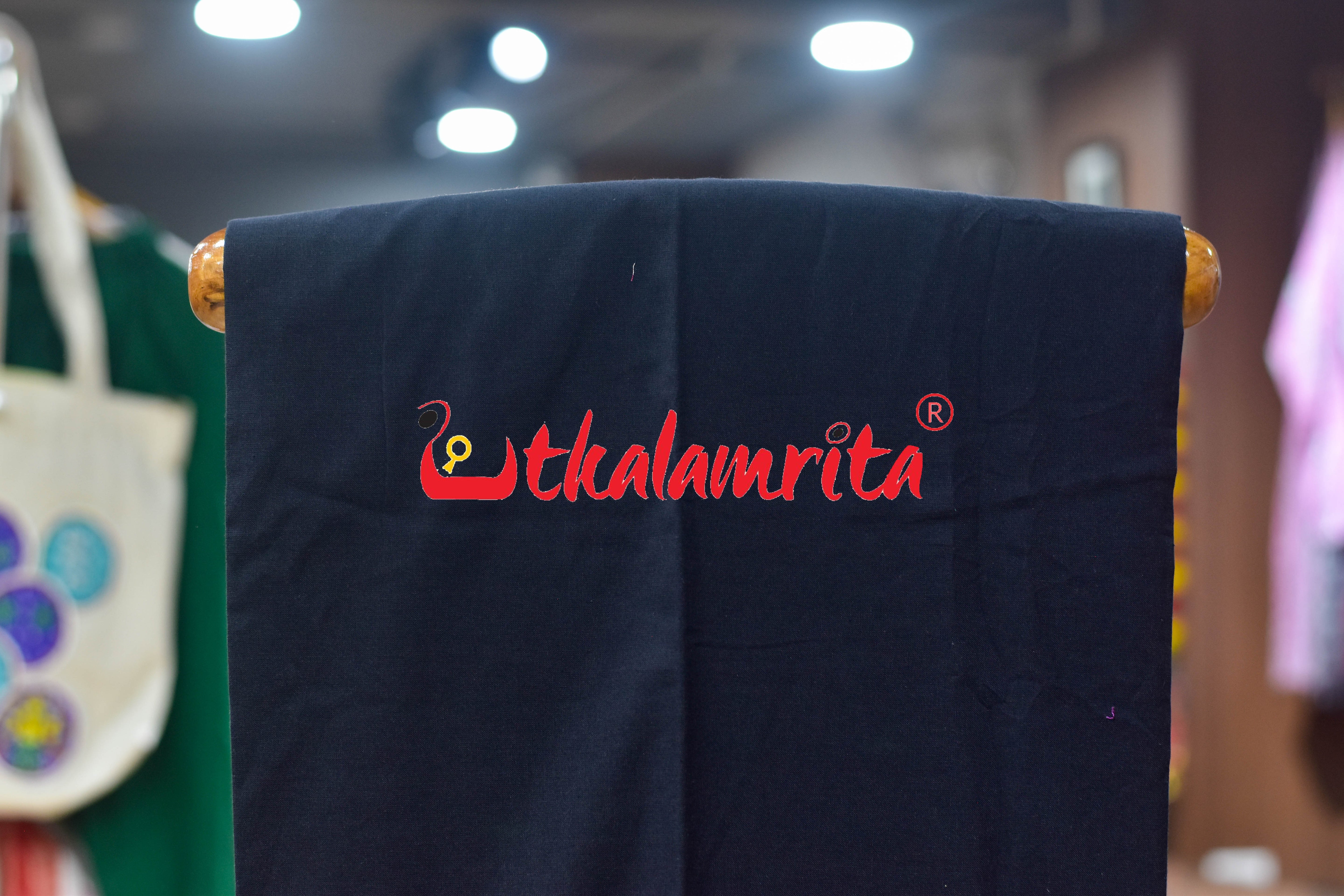 Green Black Thikiri Waves Sambalpuri Cotton Dress Set