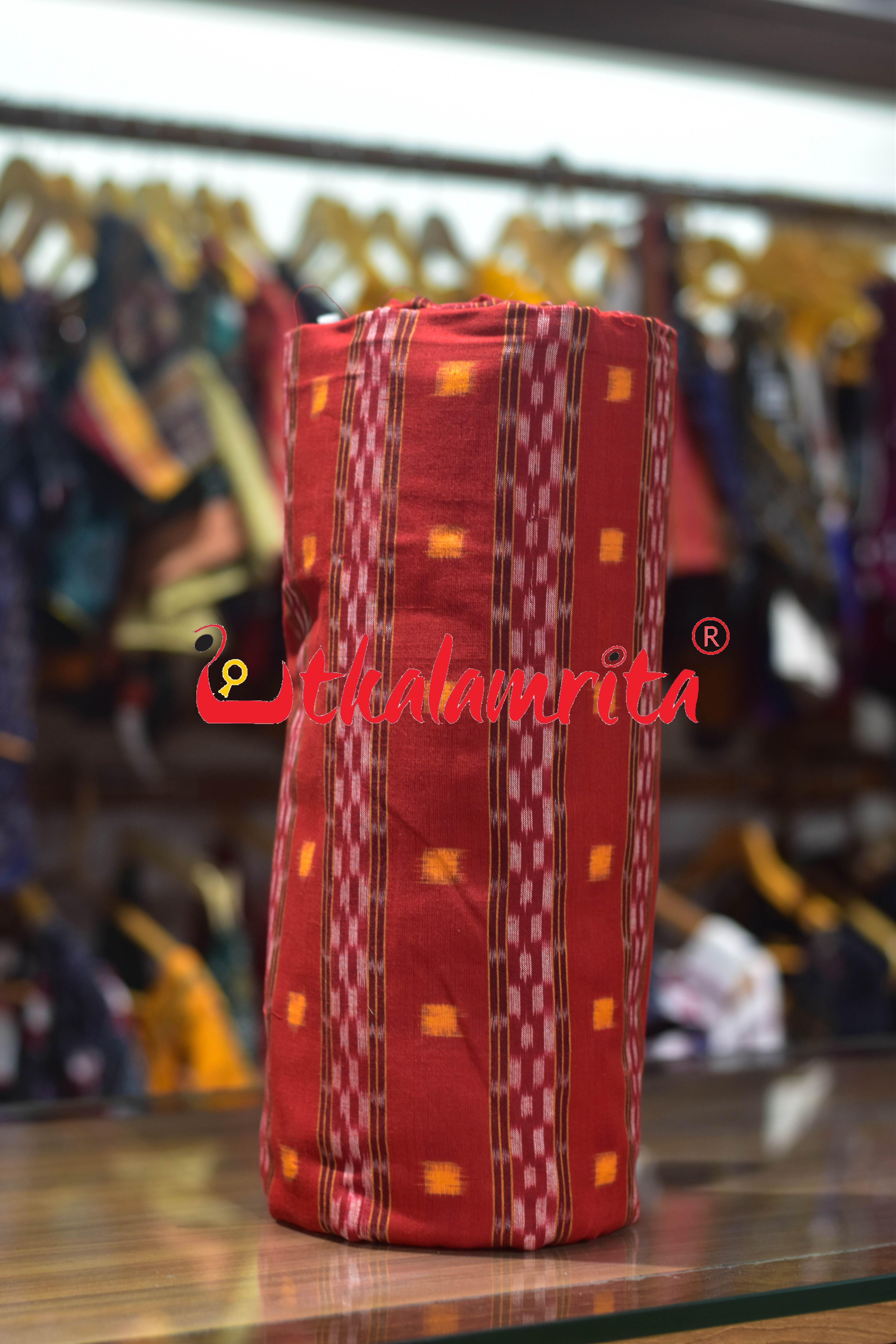 Red Yellow Tipa Pasapali Cotton (Fabric)