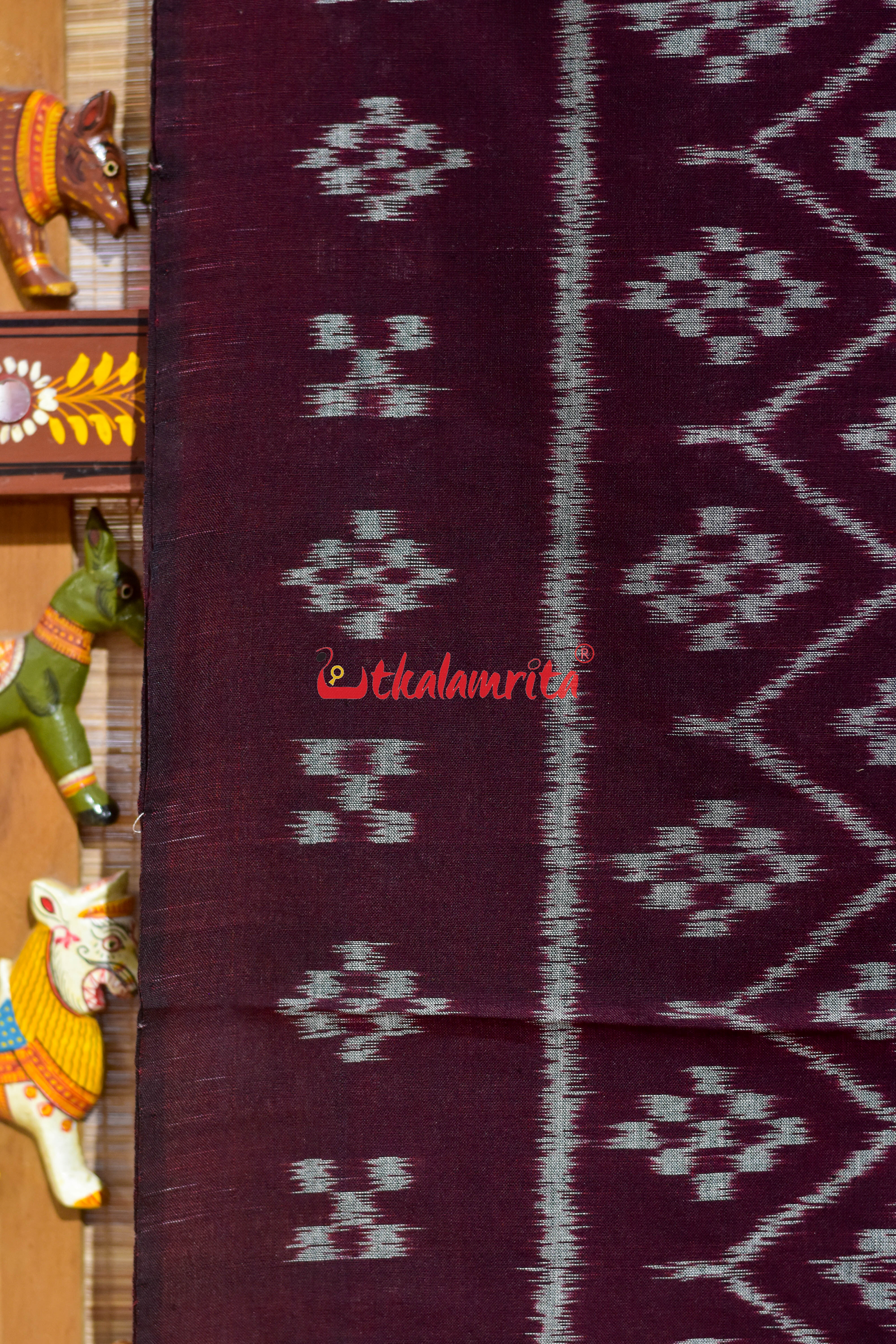 Coffee Body Pasapali Khandua Cotton Saree