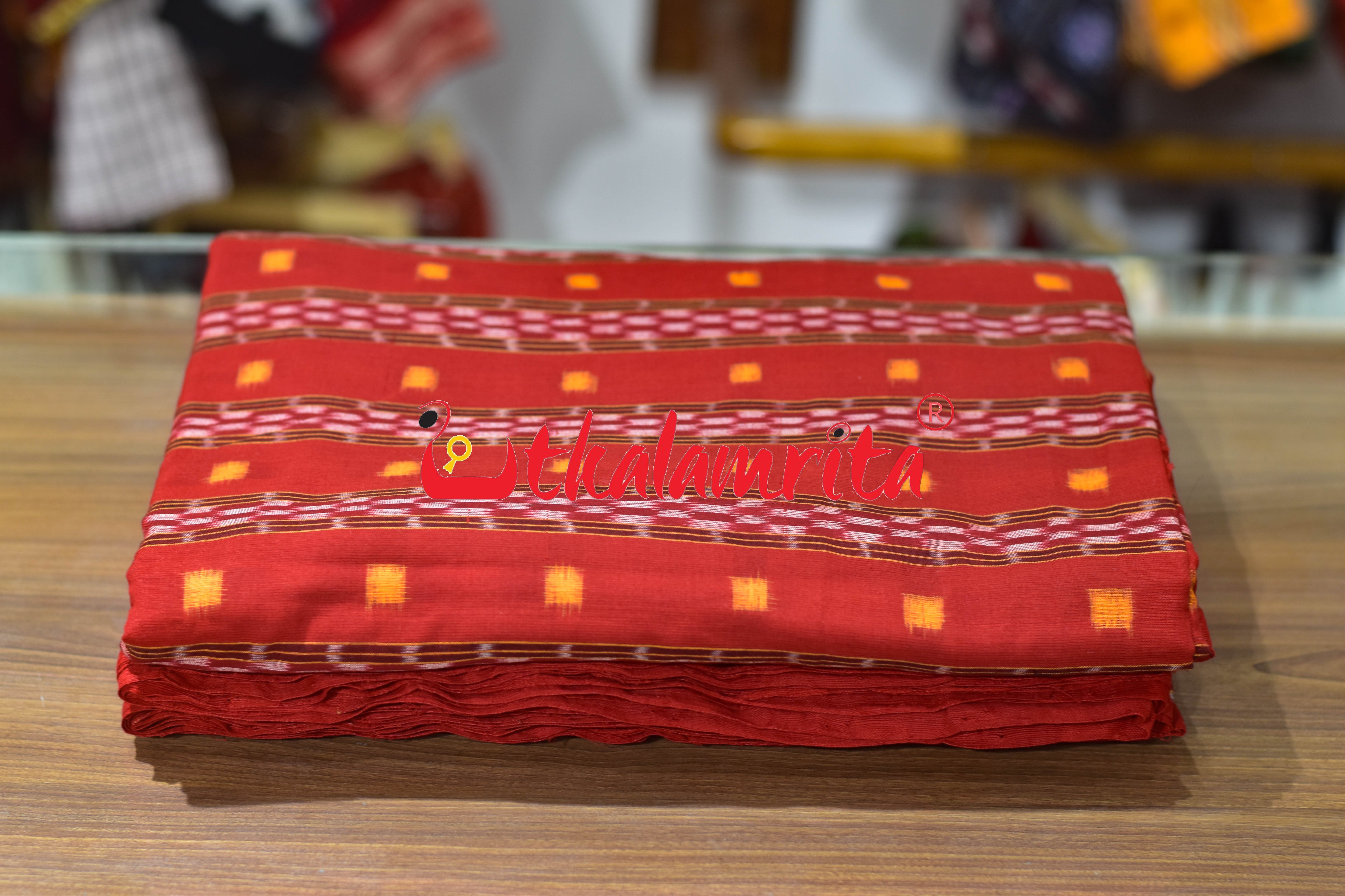 Red Yellow Tipa Pasapali Cotton (Fabric)