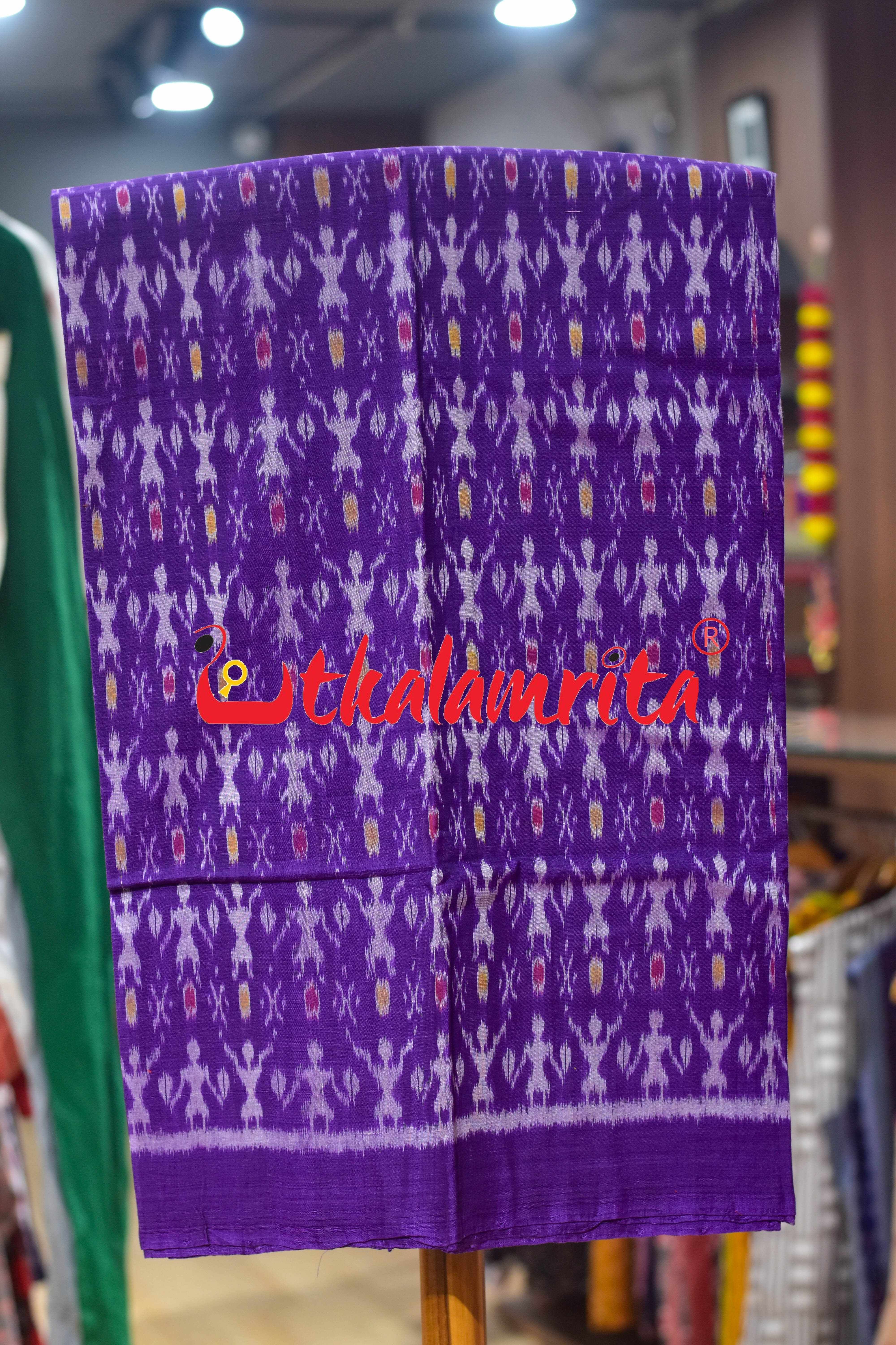Violet Red Jodi Tribals Cotton Dress Set
