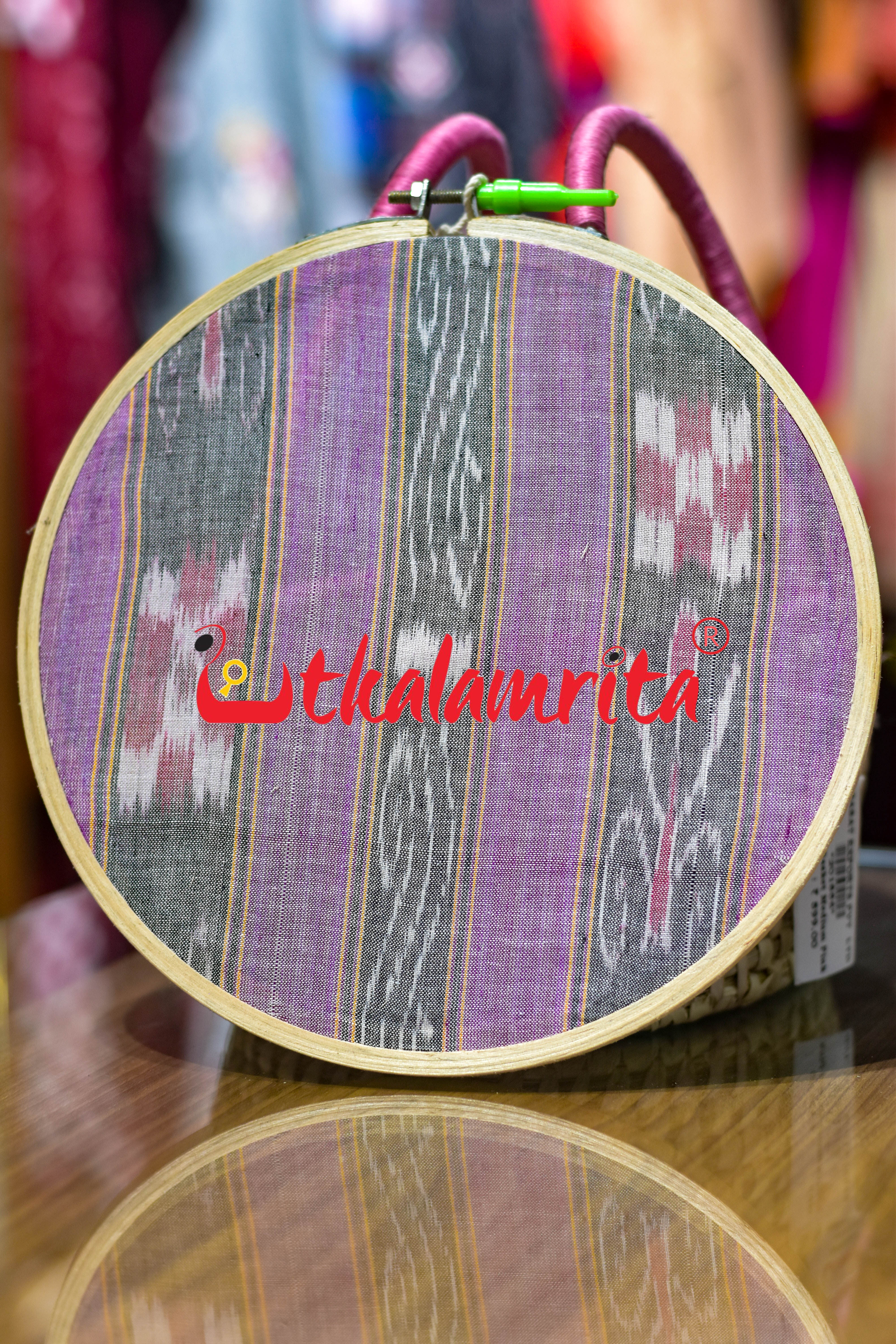 Medium Wooden Ikat Hoop