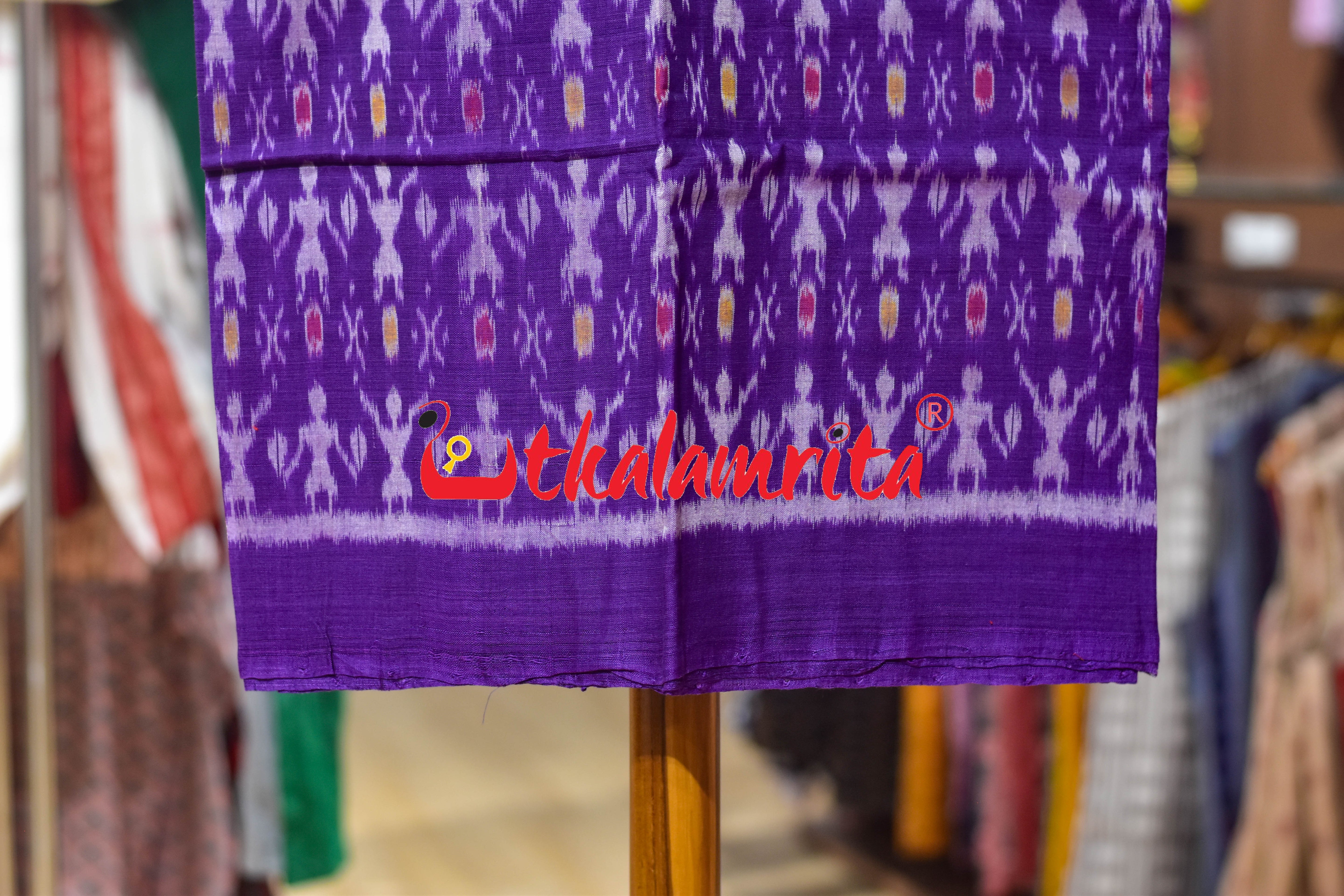 Violet Red Jodi Tribals Cotton Dress Set