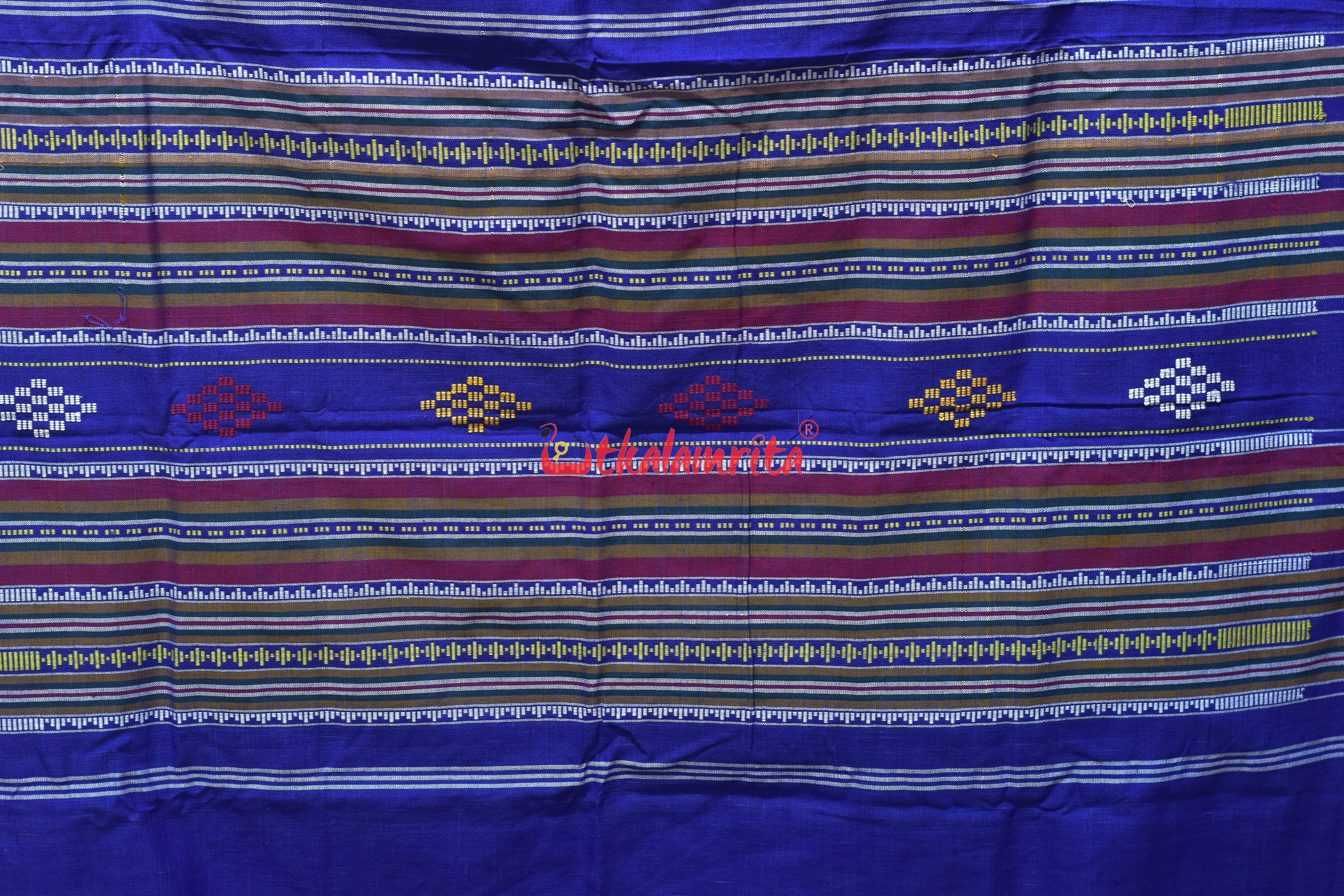 Dhalapathara Blue Gacha Kalasa (Curtain)