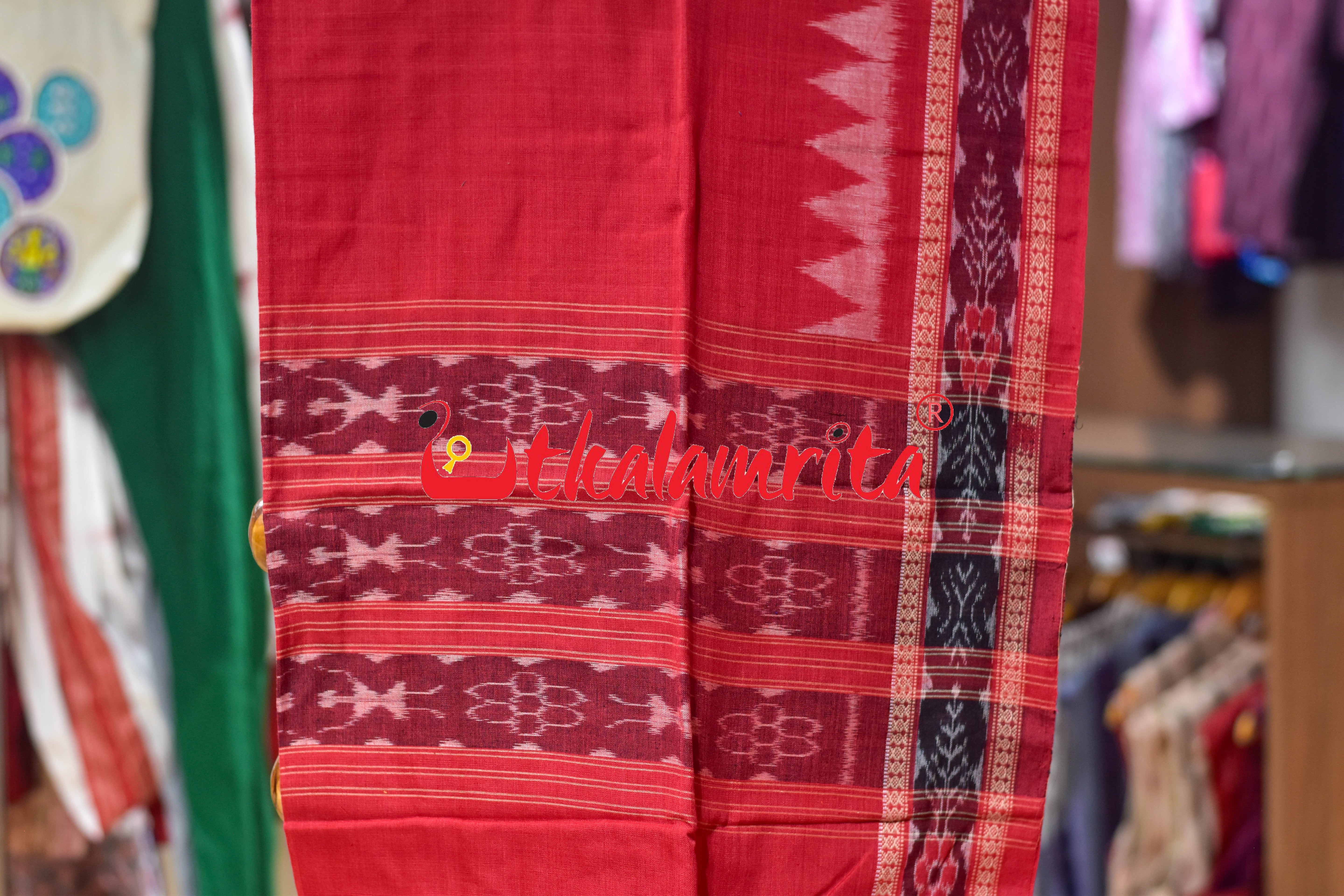 Violet Red Jodi Tribals Cotton Dress Set