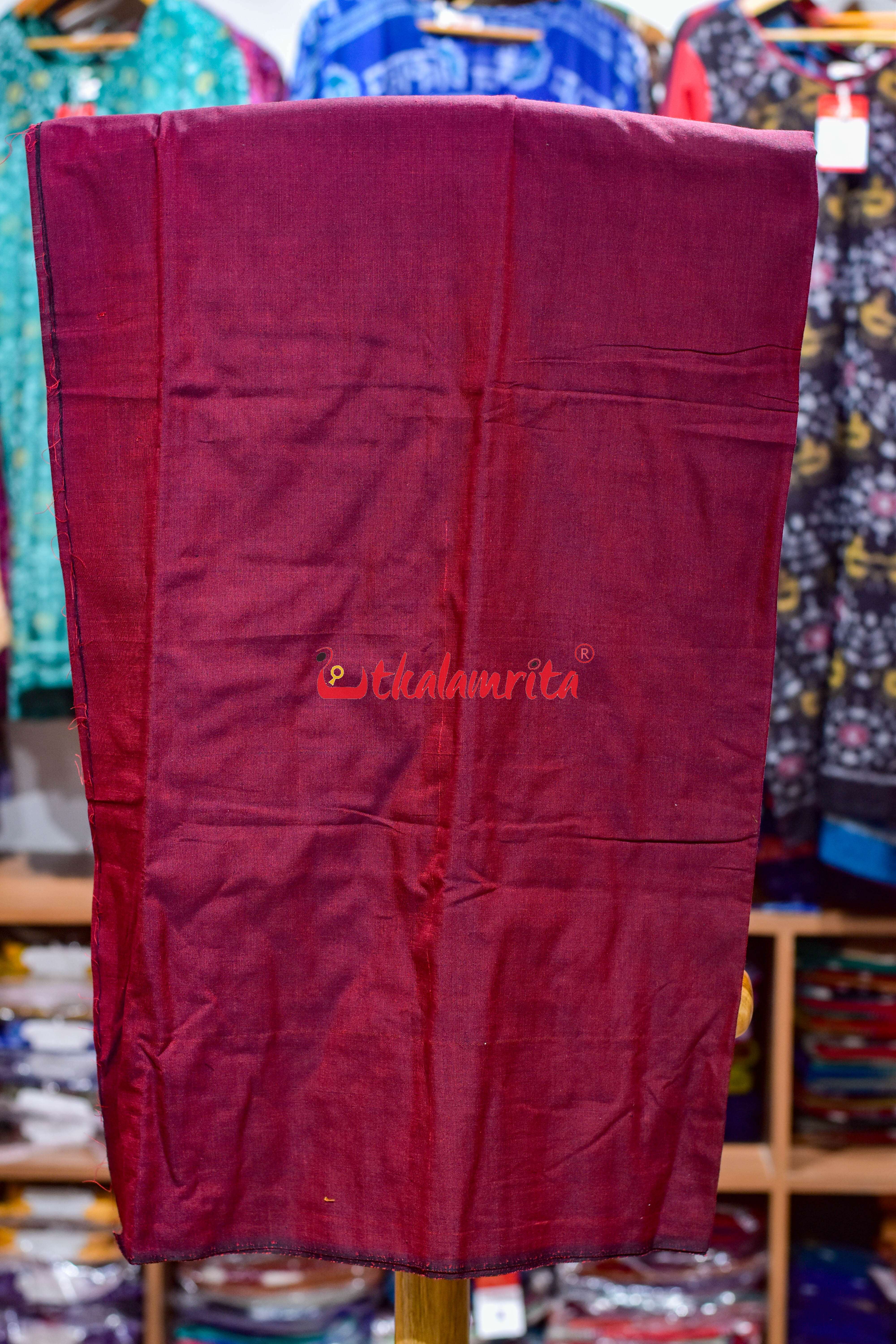 Black Maroon Pasapali and Kadha Dress Set