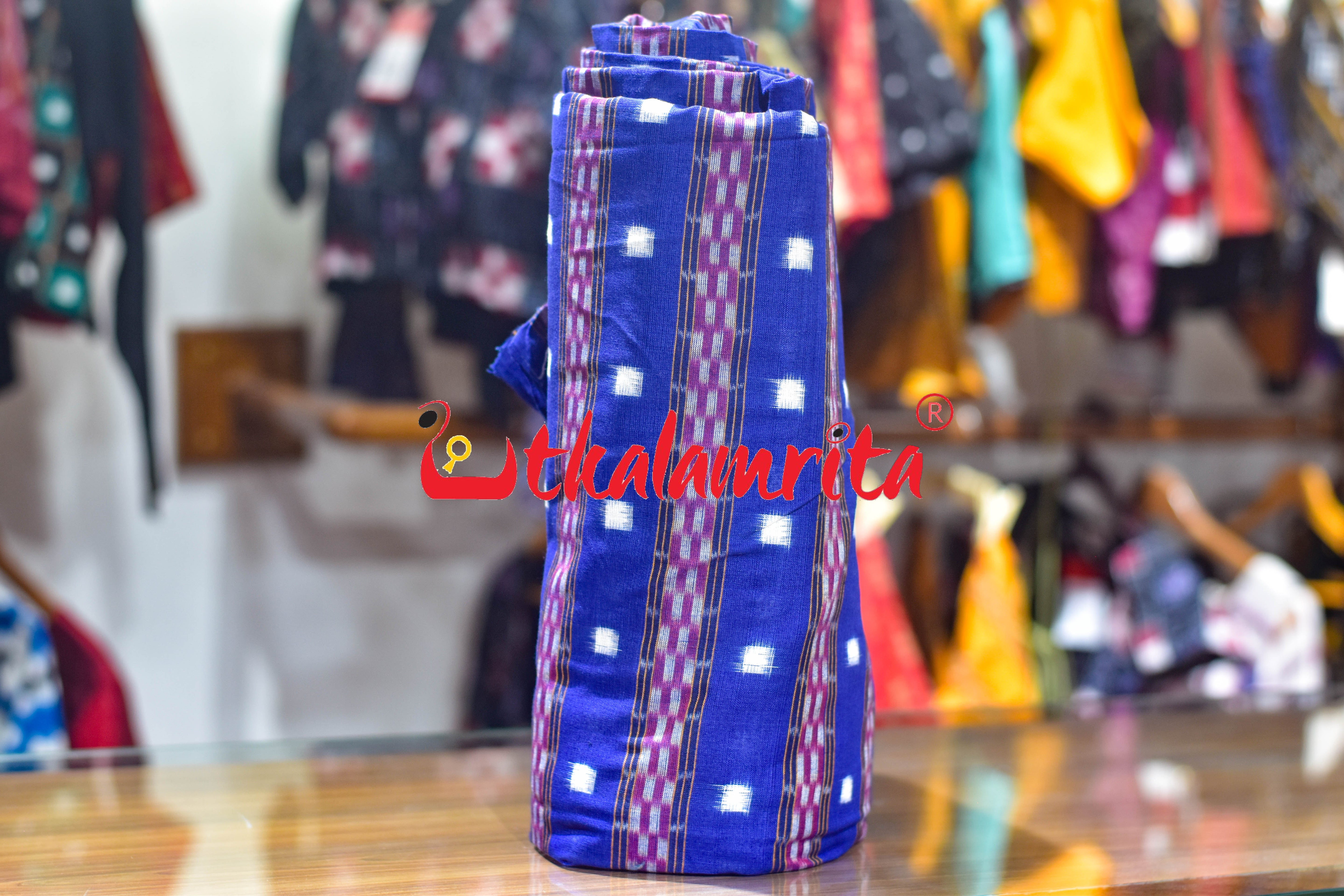 Blue White Tipa Pasapali Cotton (Fabric)