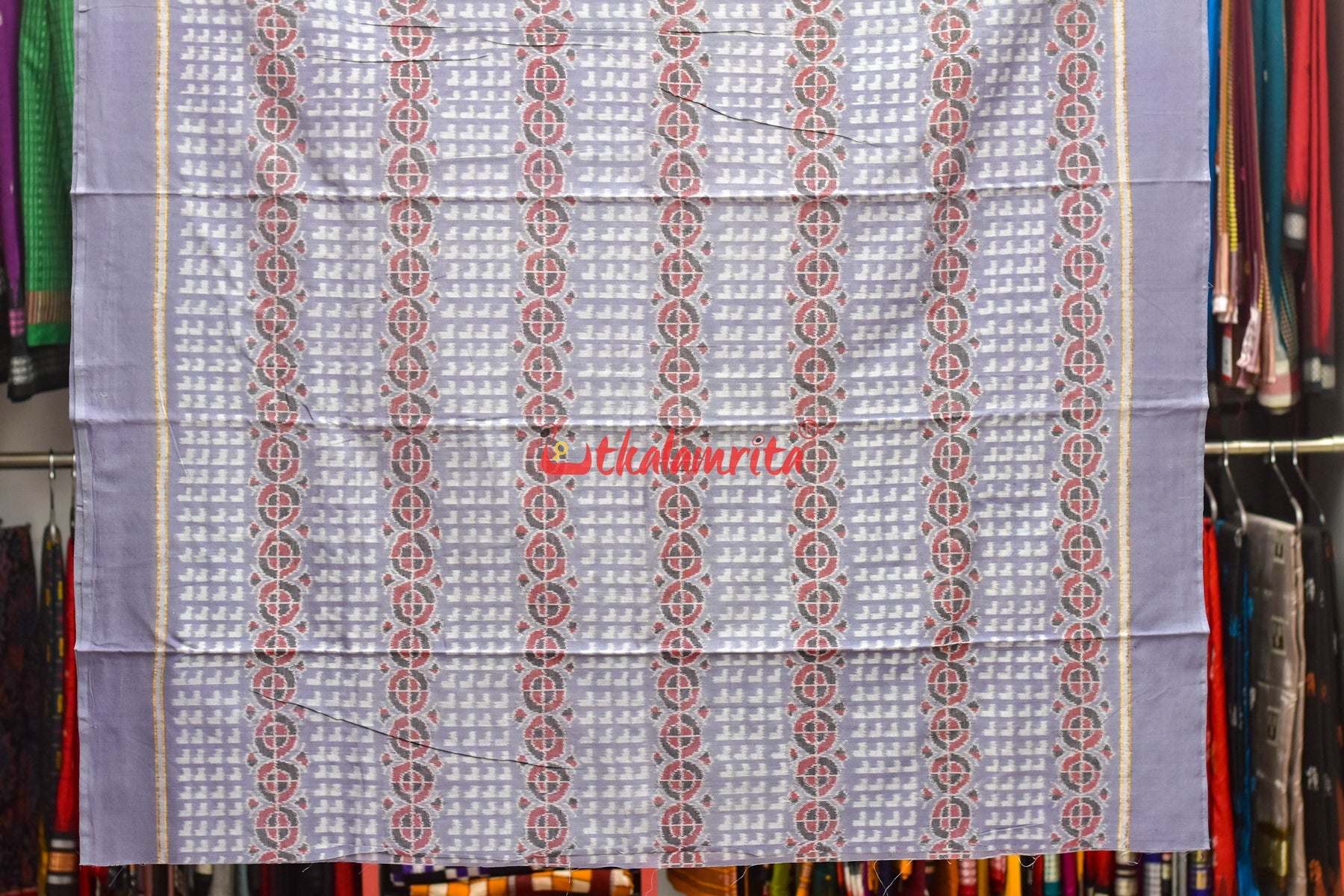 Cement Black Sambalpuri Dress Set