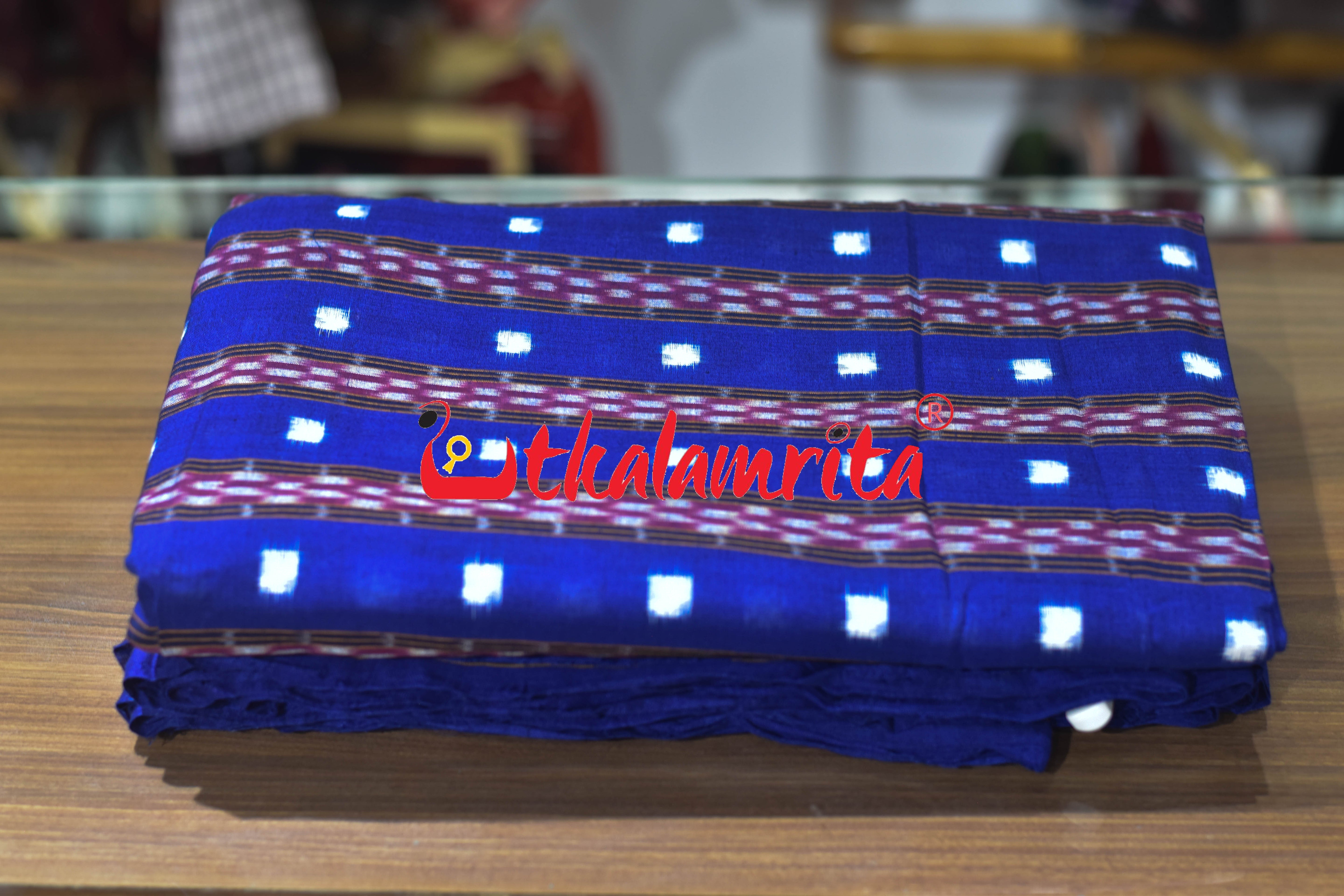 Blue White Tipa Pasapali Cotton (Fabric)