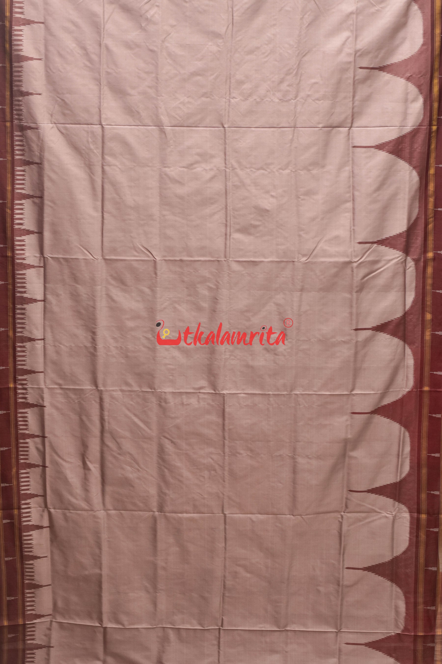 Half Tissue Lavender Sambalpuri Phoda Kumbha Silk Saree