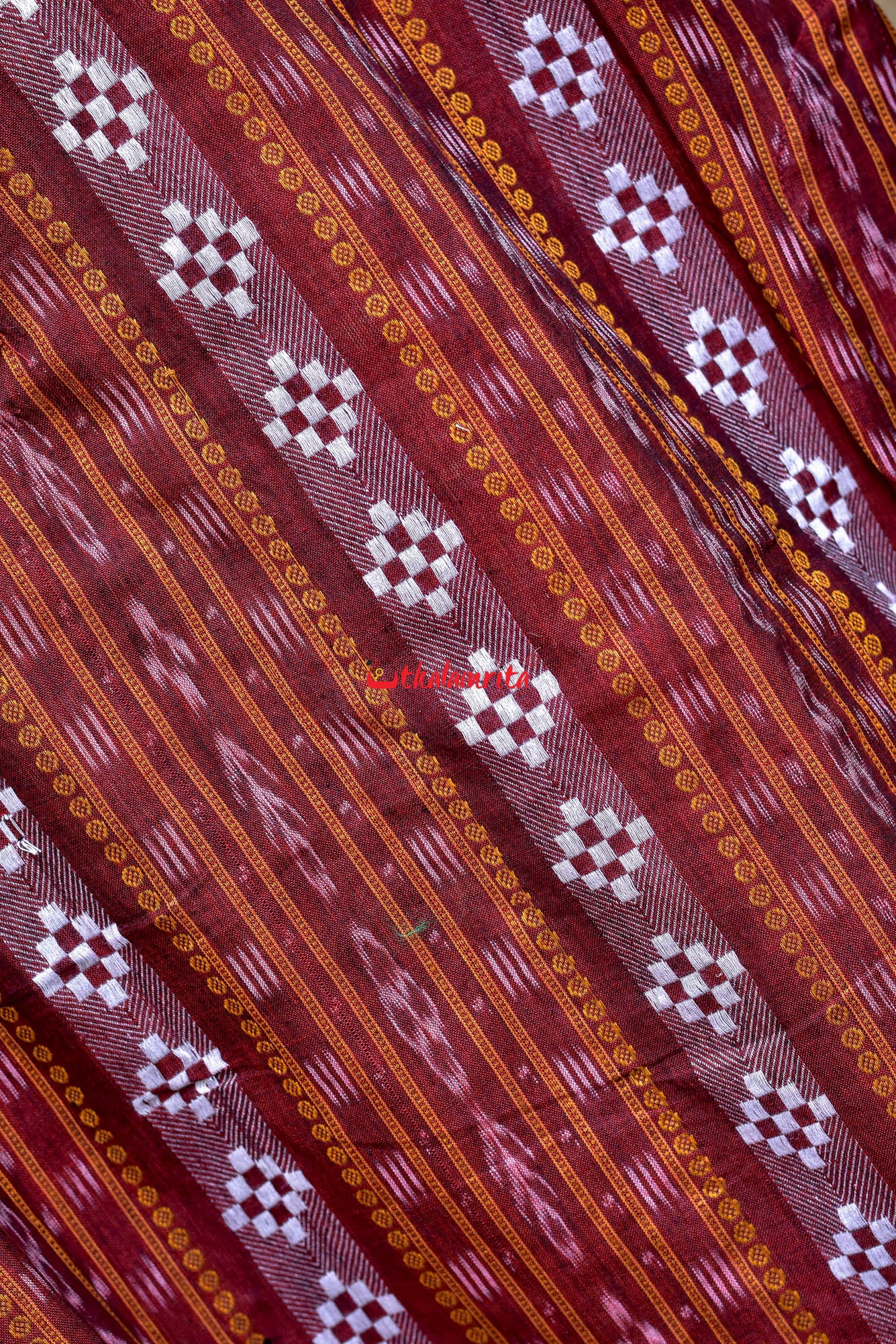 Maroon Dobby Pasapali (Full Kurta)