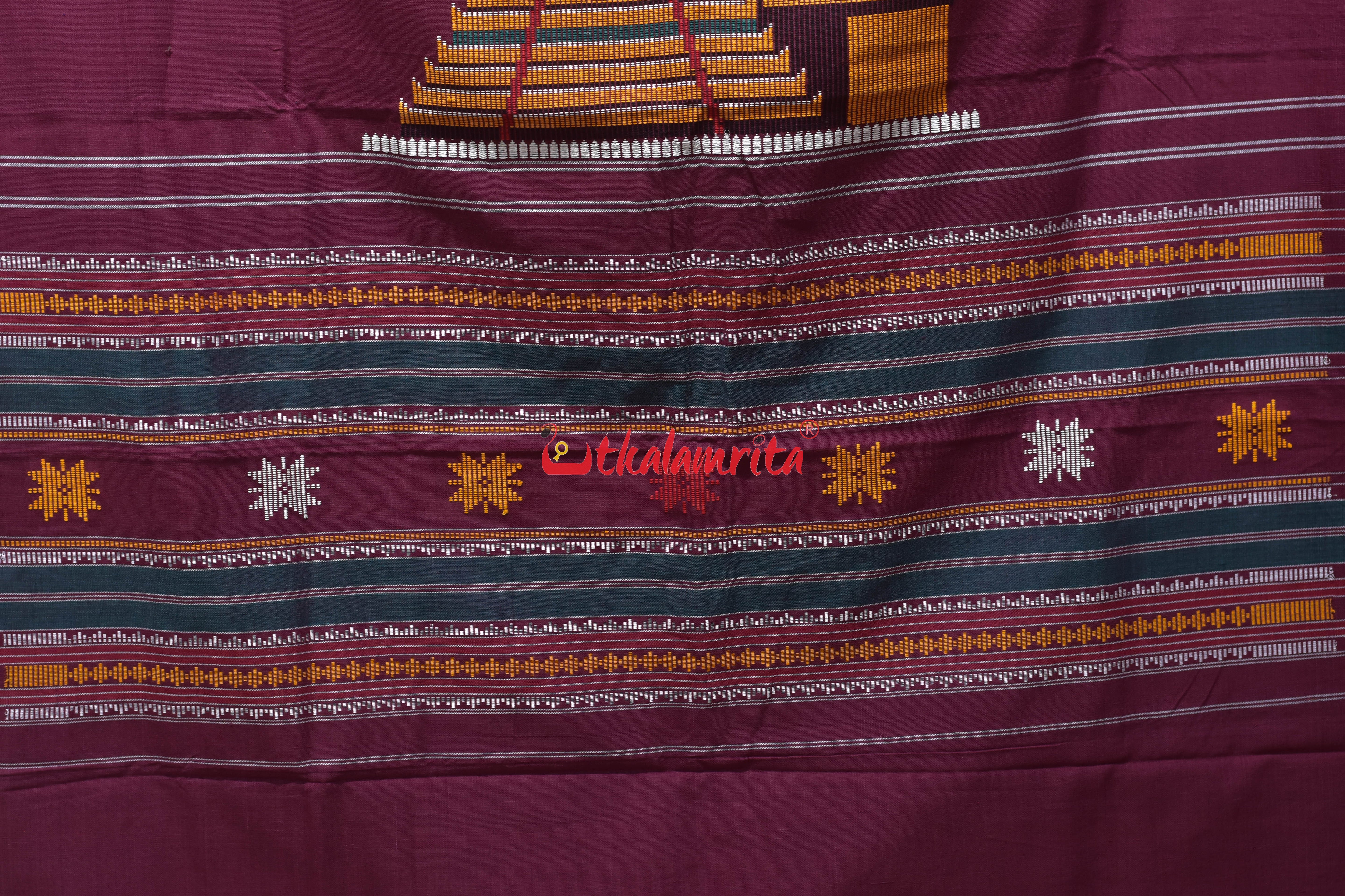 Dhalapathara Maroon Sri Mandira (Curtain)