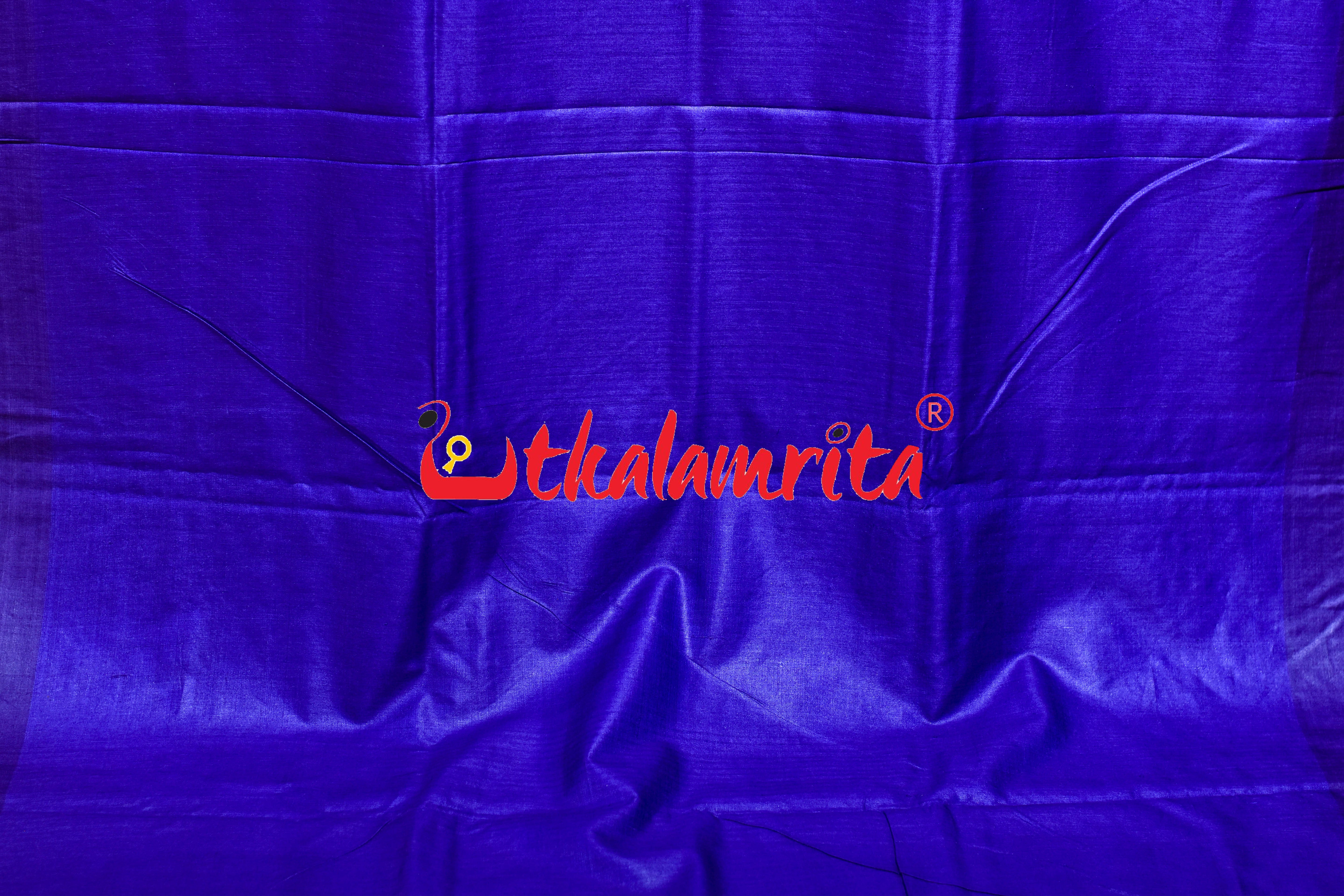 Beige Blue Gopalpur Tussar Silk Saree