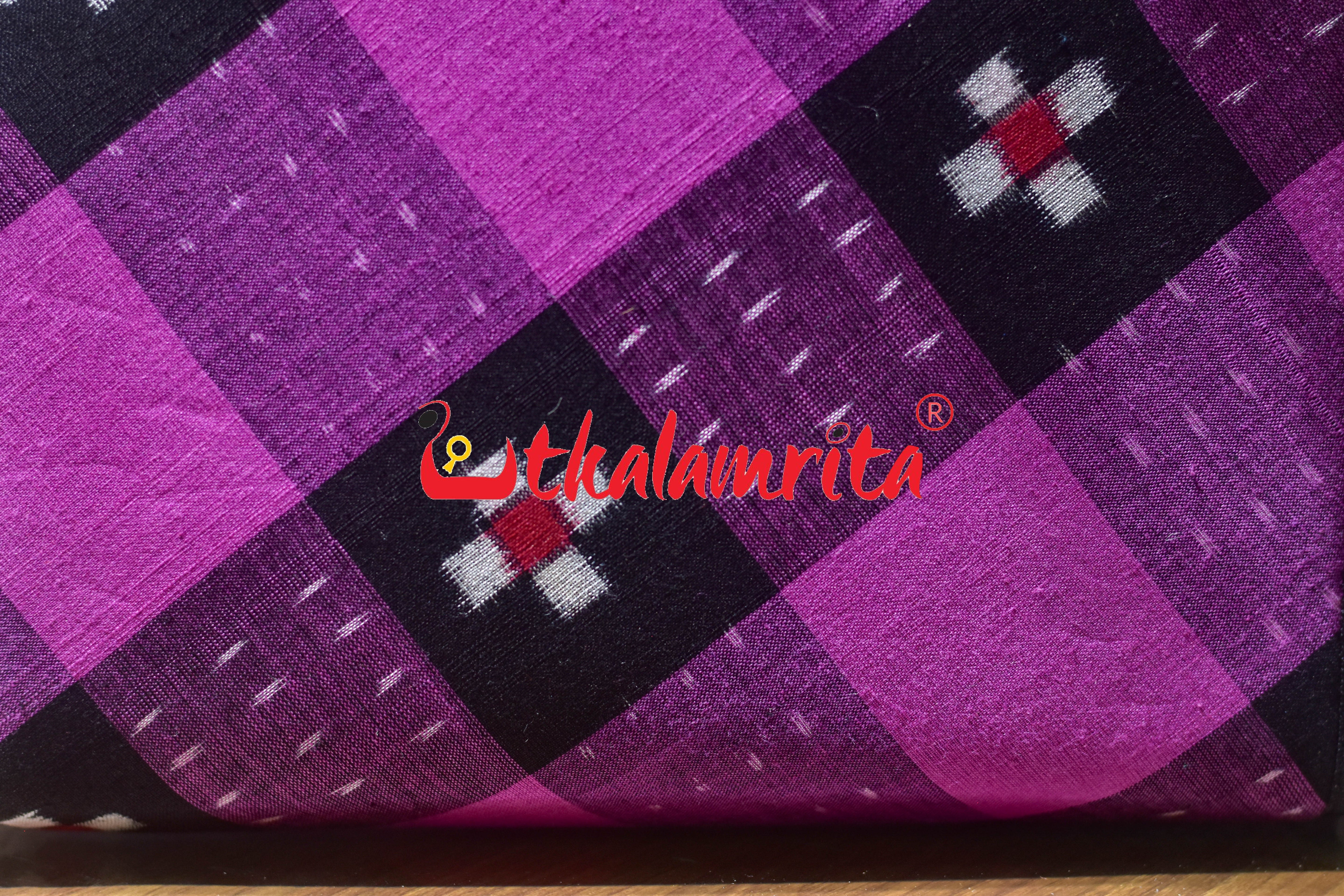 Black Purple Star Sakta Square Hand Bag