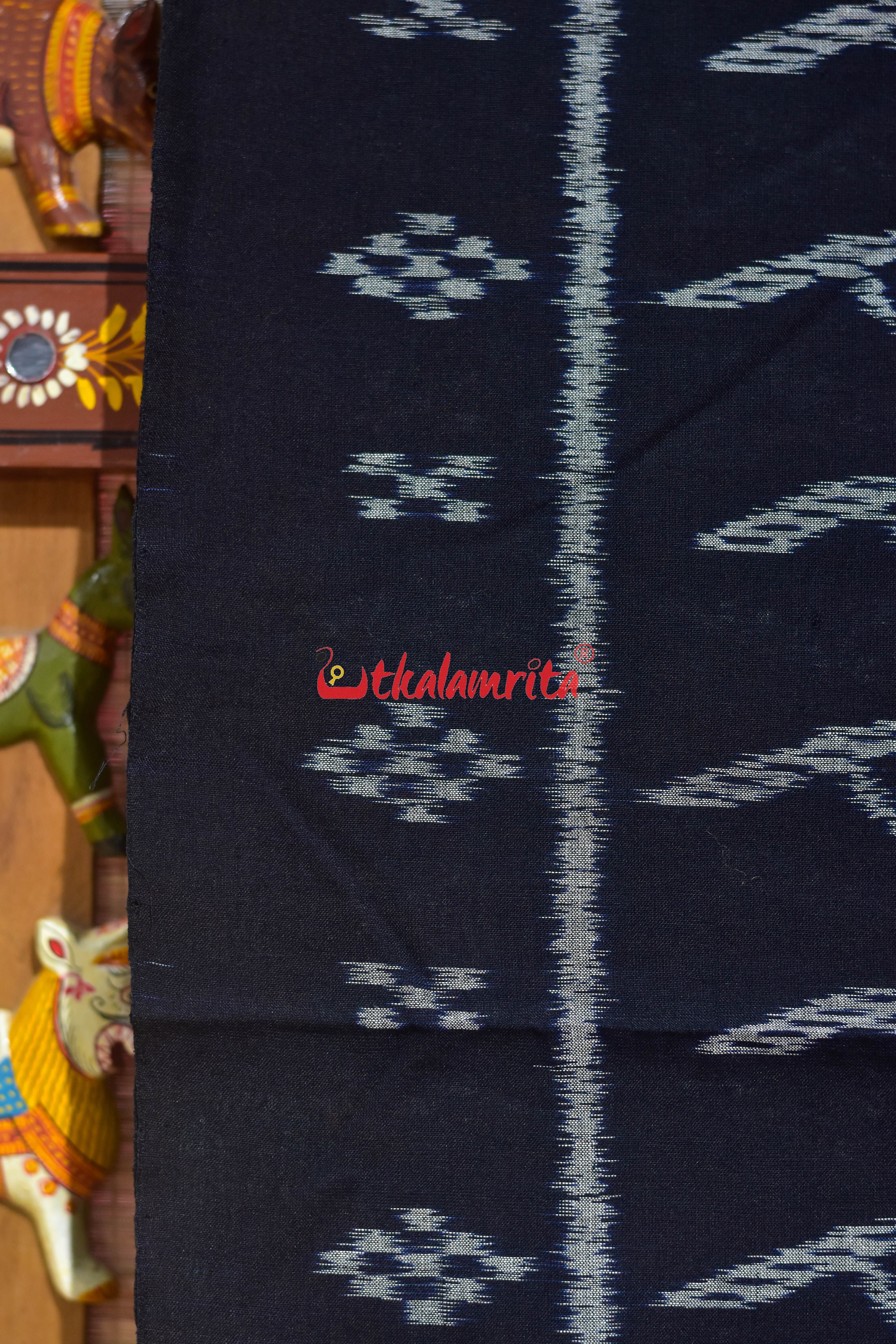 Black Body Sankha Khandua Cotton Saree