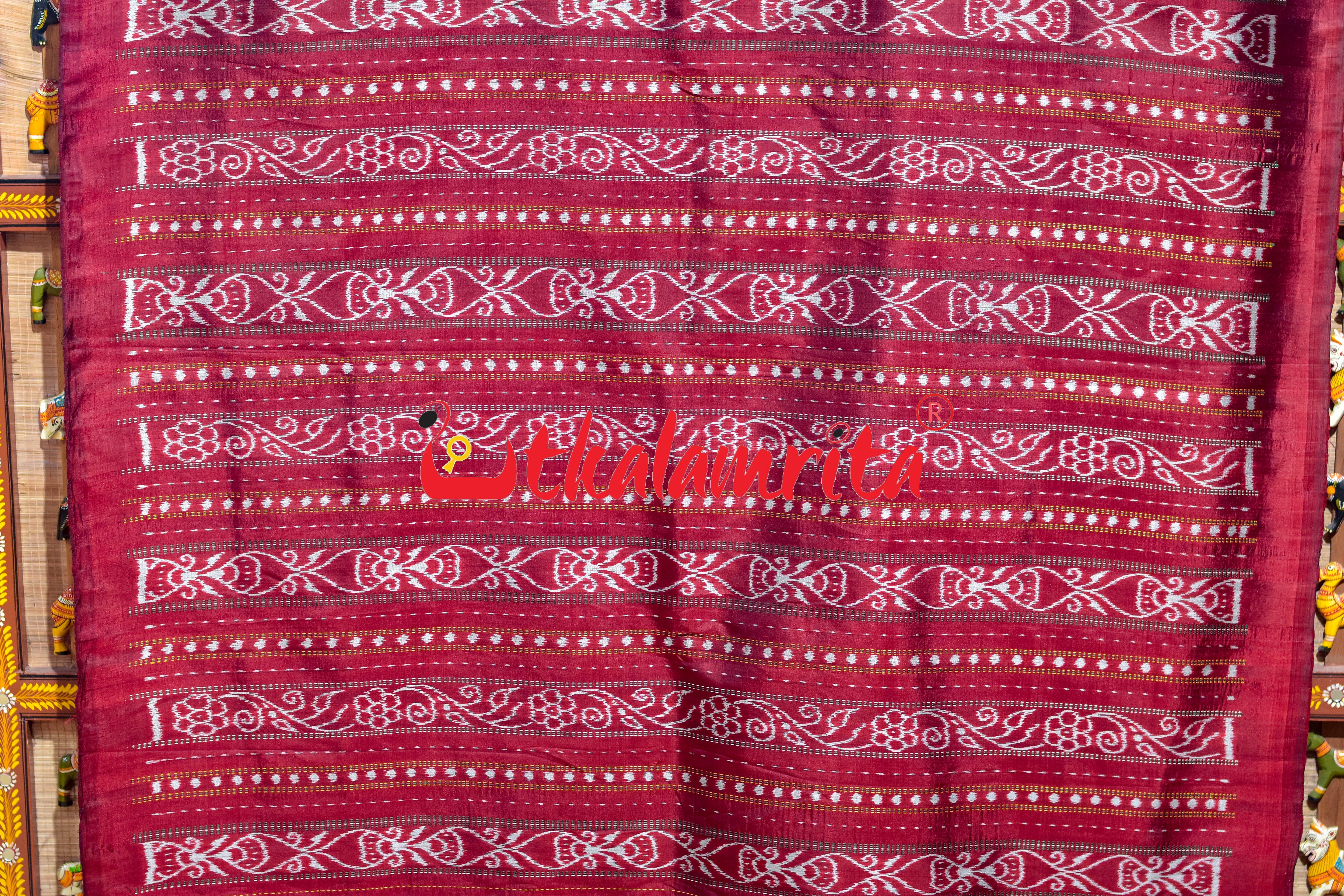 Chagala Prajapati Black Khandua Silk Saree