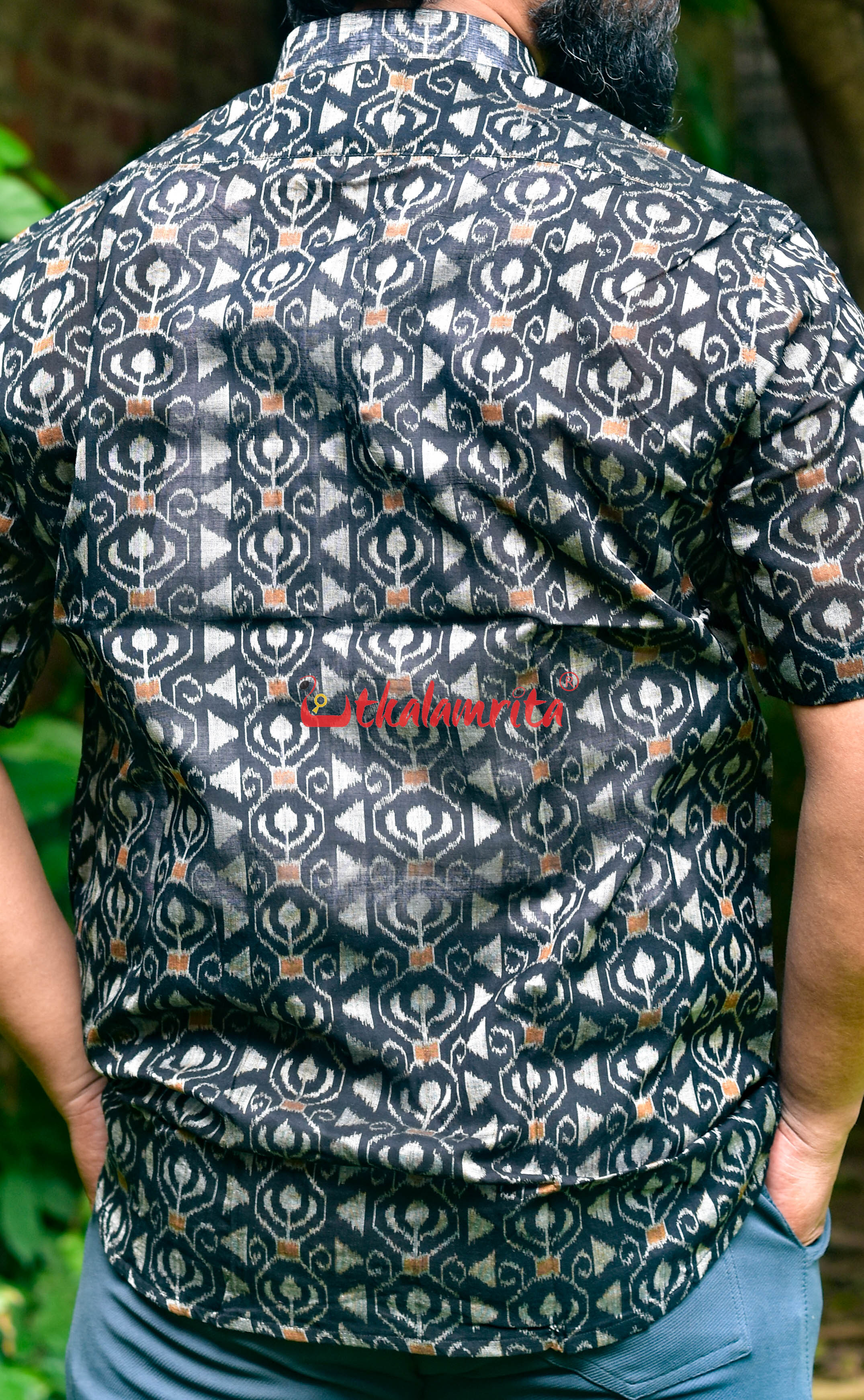 Black Phuldani (Mens' Half Shirt)