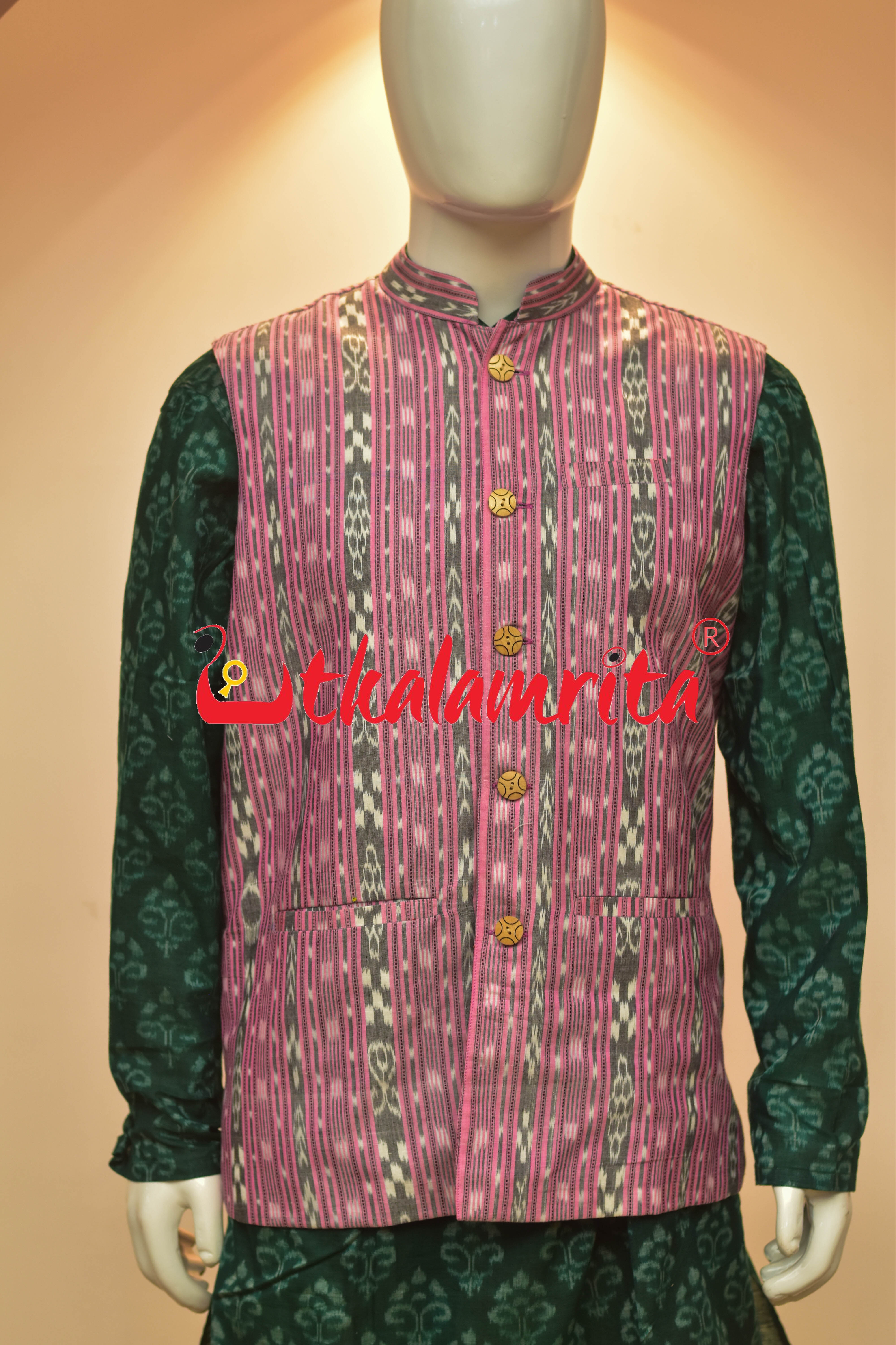 Light Pink Ikat (Modi Jacket)