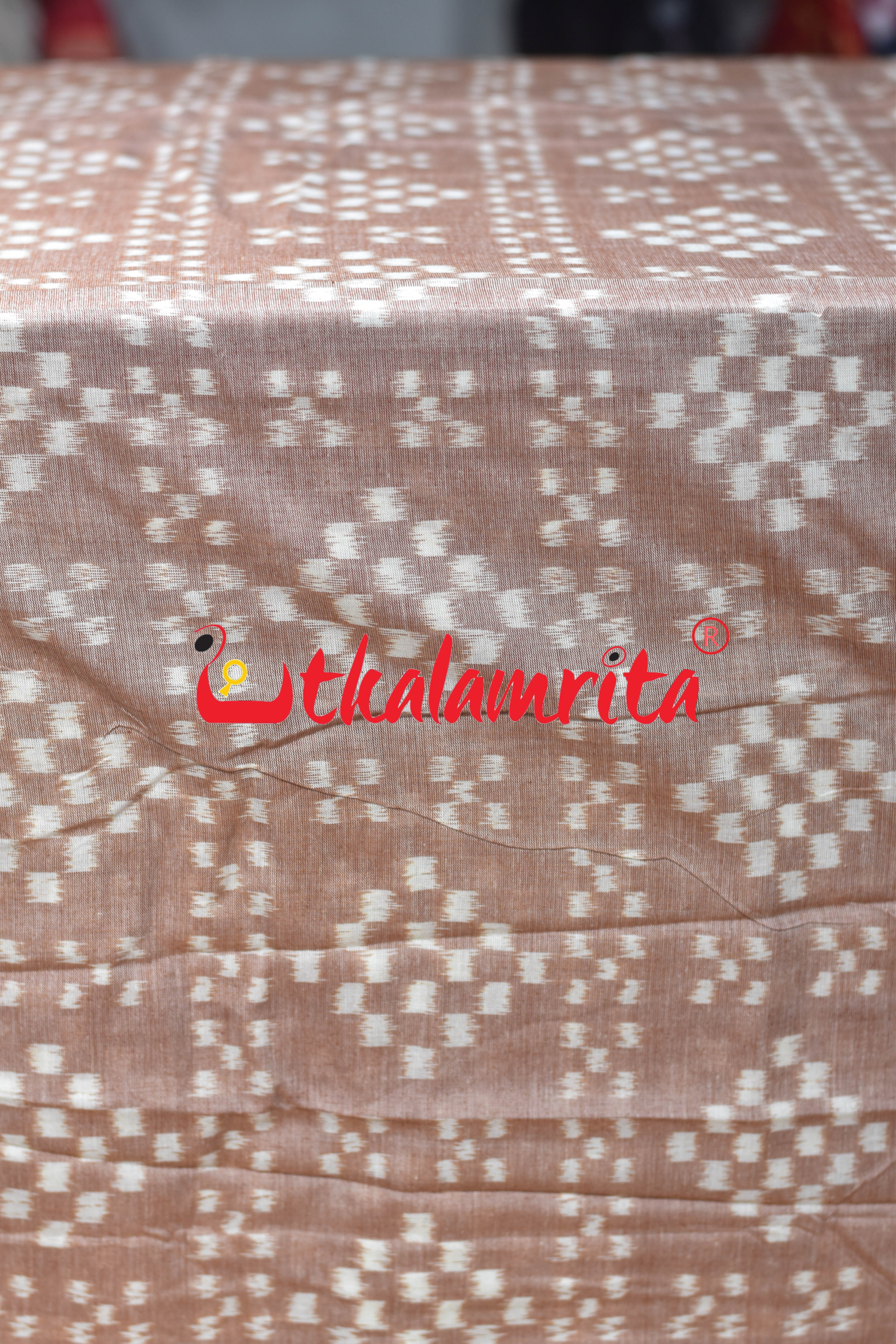 Bada Chhota Pasapali Peach Cotton (Fabric)